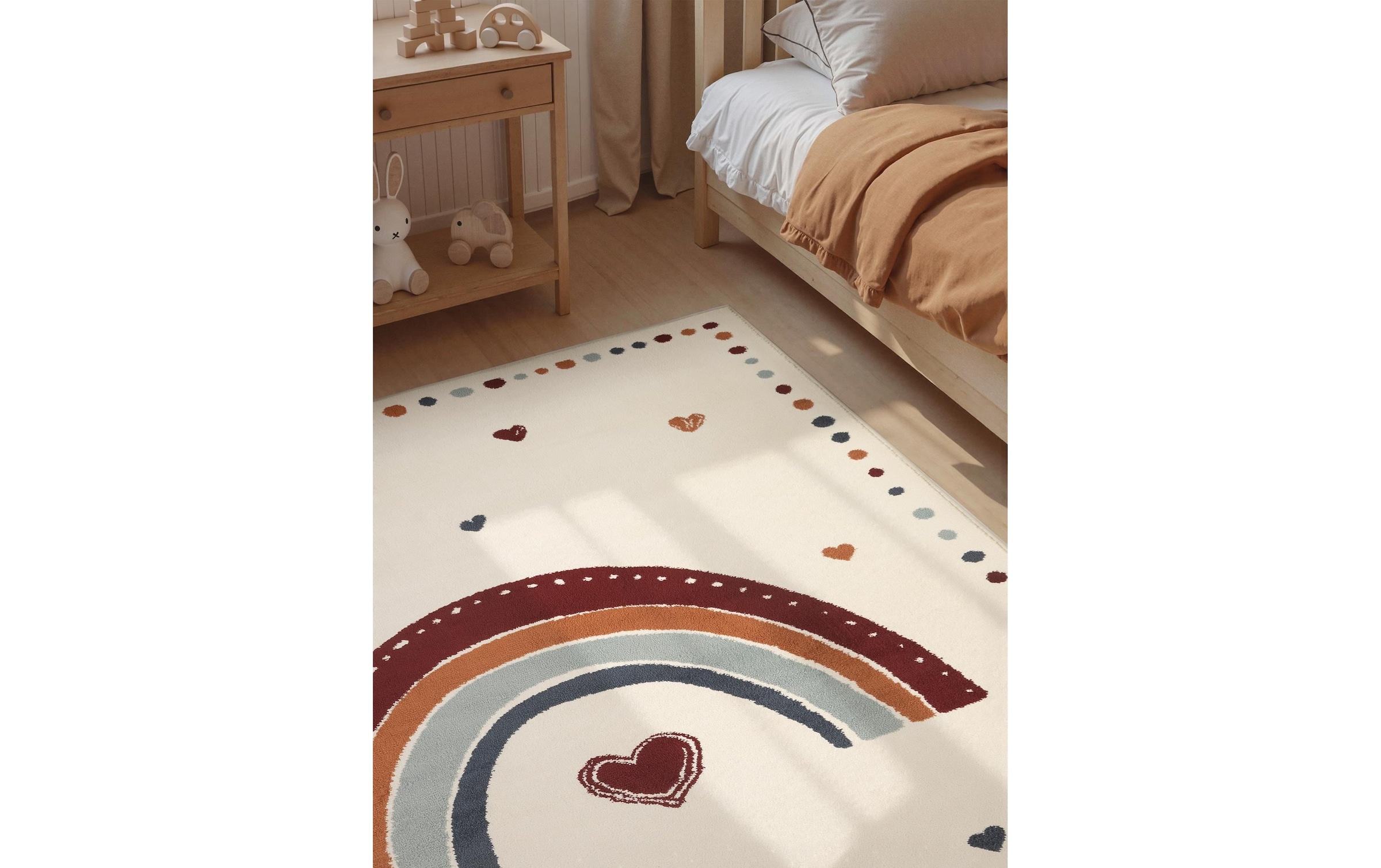 HANSE Home Tapis pour enfants »Luvy« Rectangulaire 10 mm Höhe facile d'entretien, doux, chambre d'enfant, tapis de jeu, sous-tapis de jeu