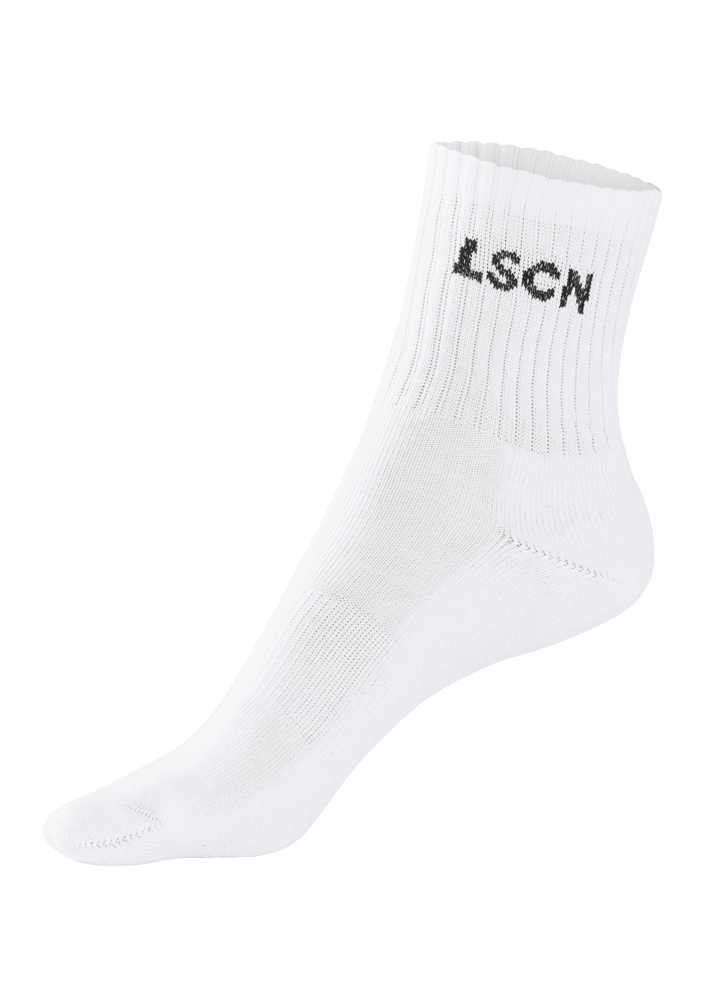 LSCN by LASCANA Tennissocken, (Packung, 2 Paar), mit Halbfussfrottee