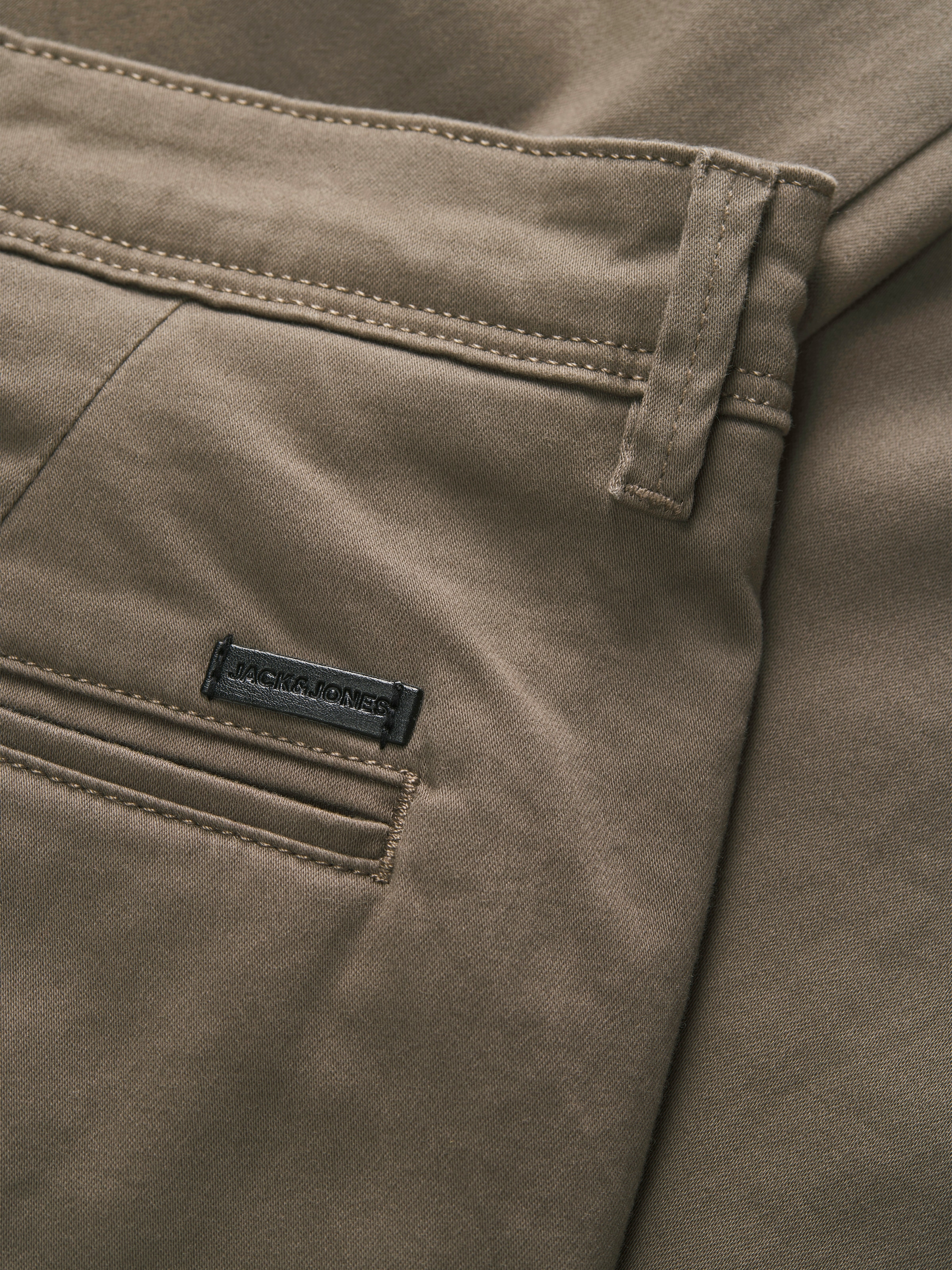 Jack & Jones Chinos »JJIMARCO mit Badge und hohem Tragekomfort«  uni, à la mode, slim fit, mélange de coton