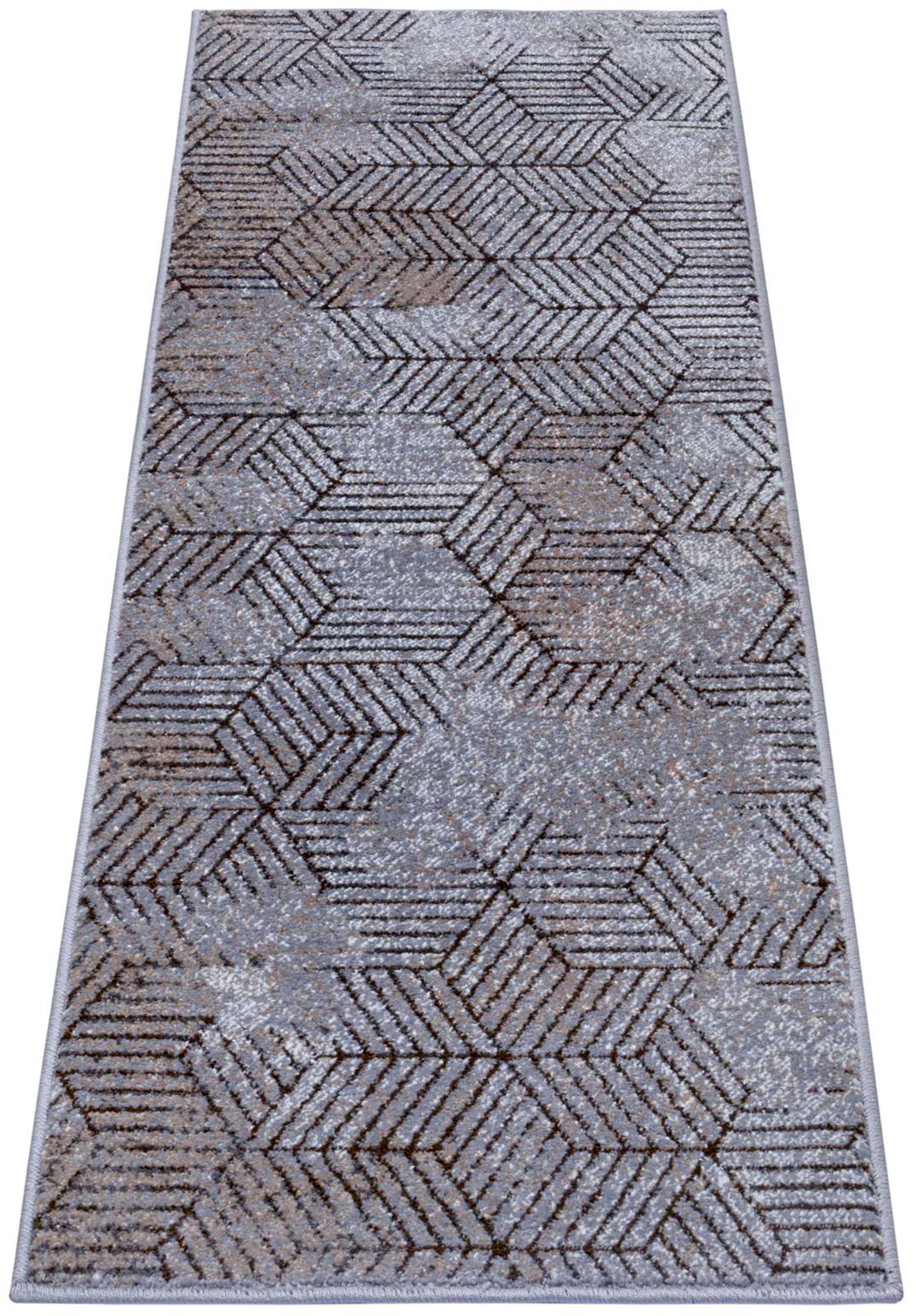 Image of HANSE Home Läufer »Polygon«, rechteckig, 8 mm Höhe, Grafisches Design, Weich, melierte Farben, Flur, Wohnzimmer, Schlafzimmer, Robust, Pflegeleicht, ringsum Gekettelt bei Ackermann Versand Schweiz