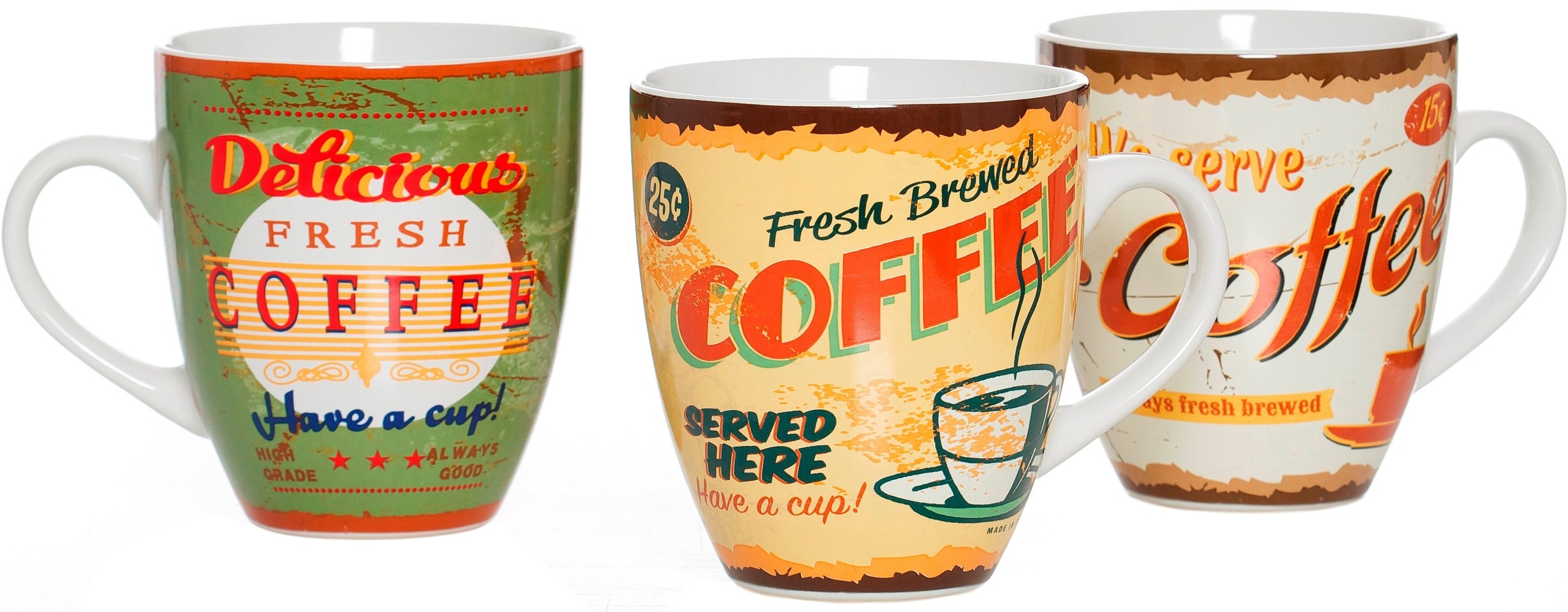 Image of Ritzenhoff & Breker Becher »Americano«, (Set, 3 tlg.), Retro-Look, 3-teilig bei Ackermann Versand Schweiz