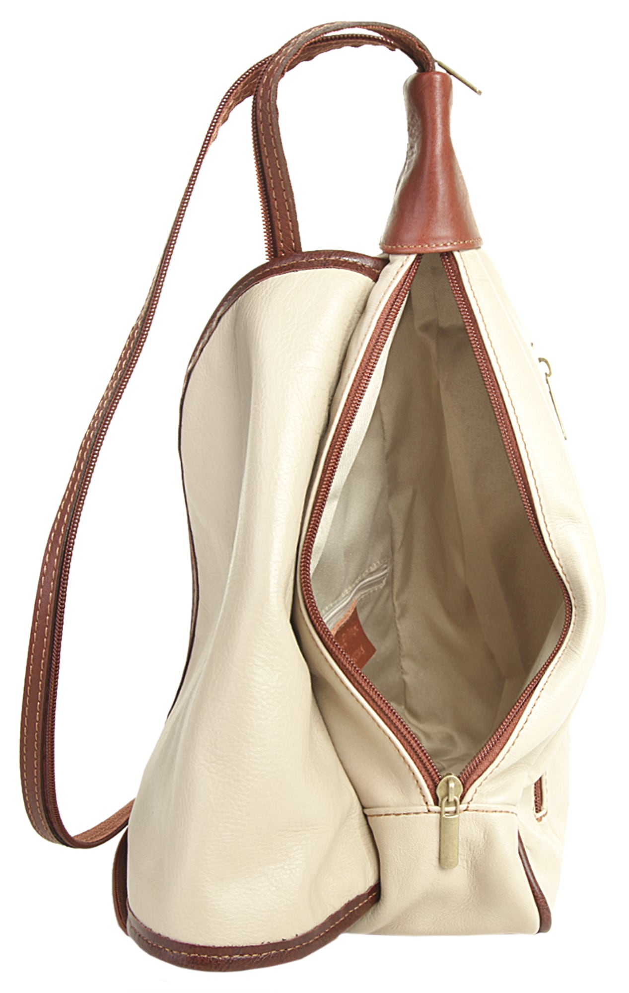 Samantha Look Cityrucksack, echt Leder, Made in Italy