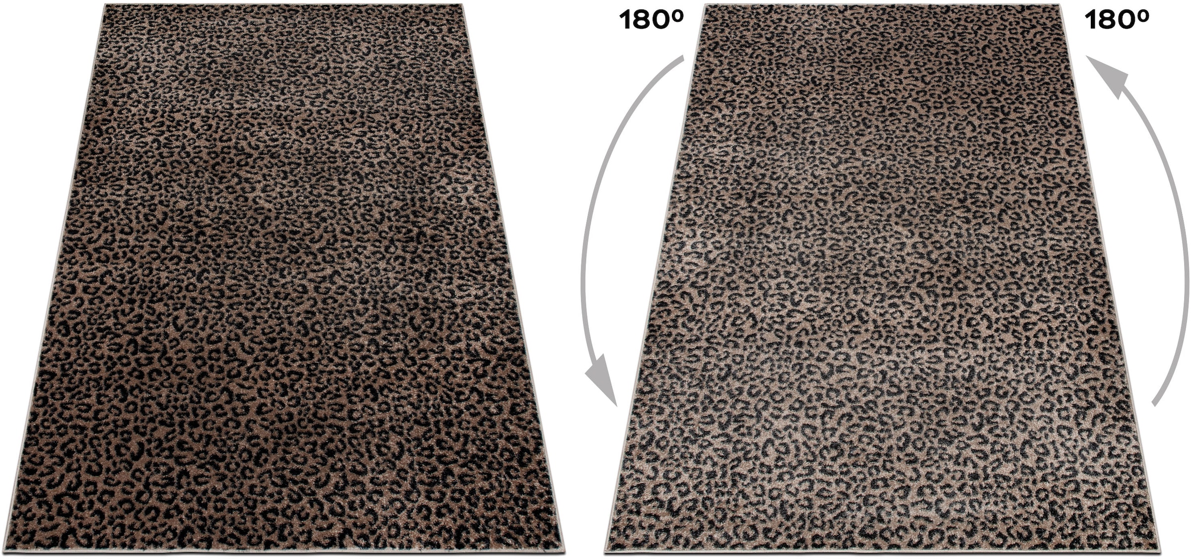 GOODproduct Teppich »Fynna, Leopardenmuster« rechteckig 9 mm Höhe besonders weicher Flor, Wohnzimmer, Schlafzimmer, Esszimmer