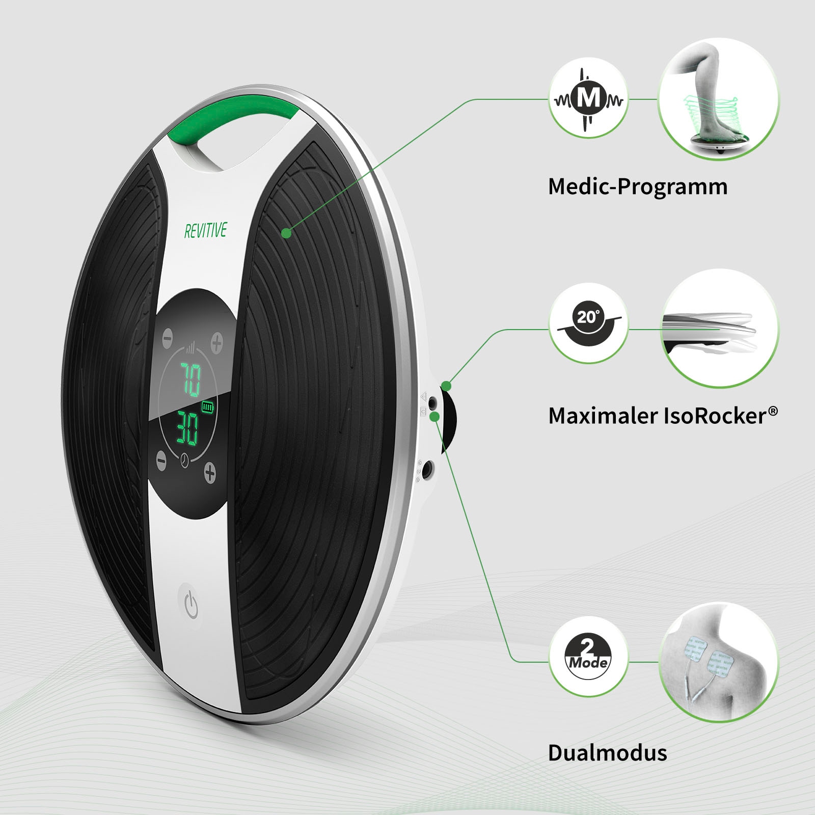 REVITIVE EMS-Fussmassage-Gerät »Medic Durchblutungs-Stimulator« Lindert Beschwerden, Schmerzen, Schwellungen, Krämpfe