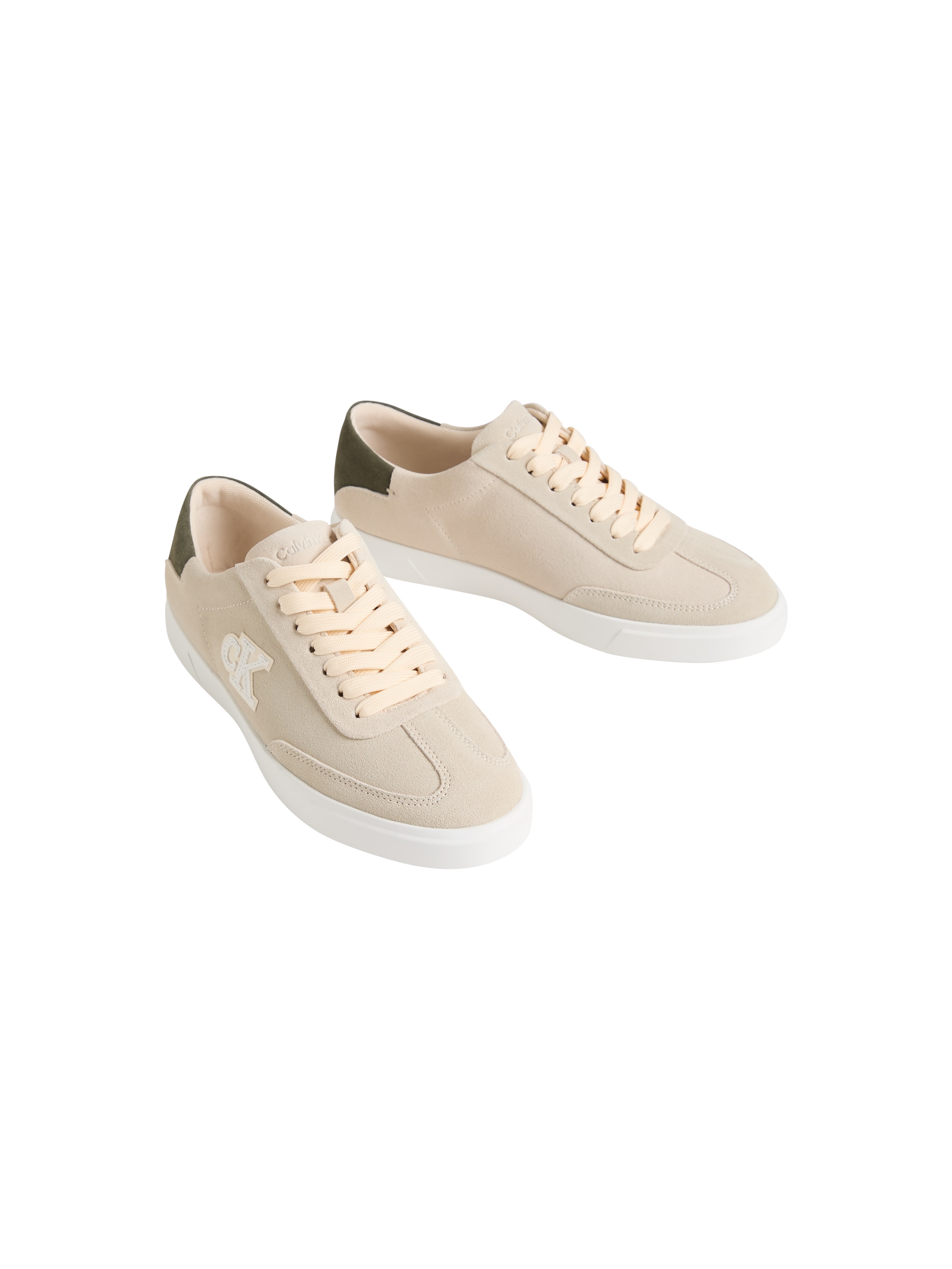 Image of Calvin Klein Plateausneaker "LOW PRO CUPS WT SUEDE MG" Halbschuh, Schnürschuh, Freizeitsneaker mit seitlichem CK-Logo