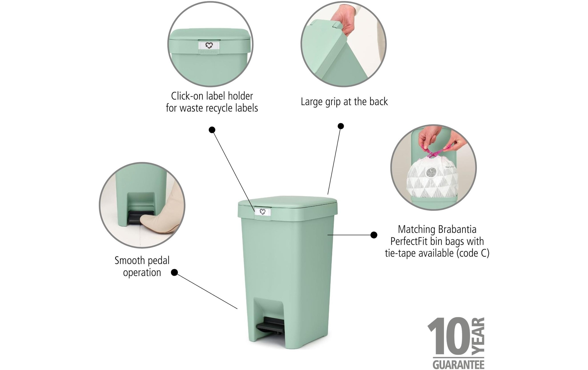 Brabantia Mülleimer »StepUp 10 l«, 1 Behälter