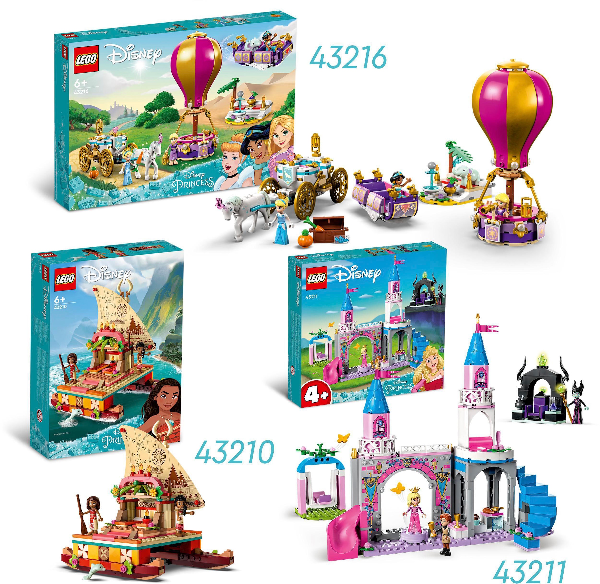 LEGO® Konstruktionsspielsteine »Auroras Schloss (43211), LEGO® Disney«, (187 St.), Made in Europe