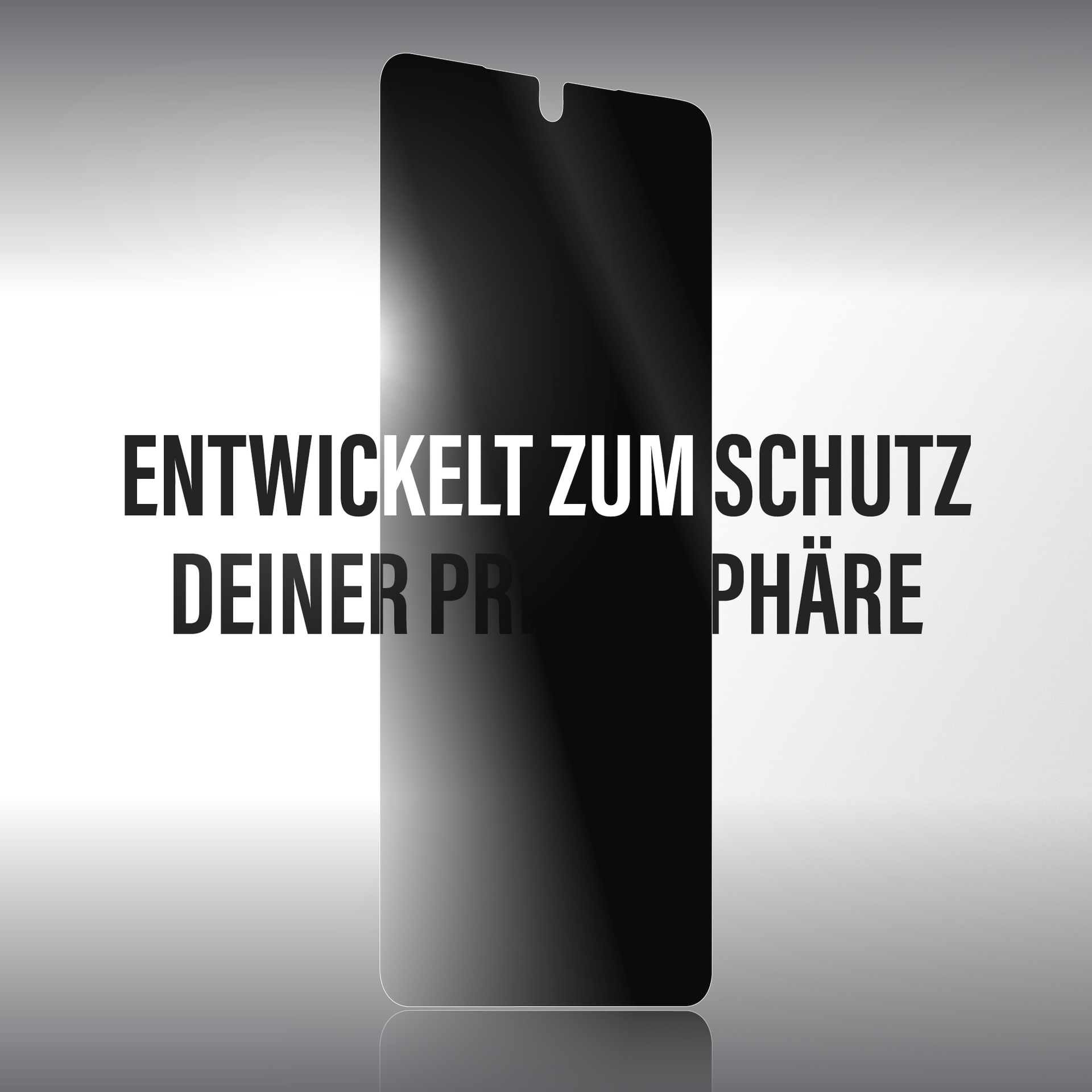 CARE by PanzerGlass Verre de protection d'écran »2-Way Privacy Screen Protector« für Samsung Galaxy S26+ Displayschutzfolie, Schutzfolie, Bildschirmschutz, kratz- & stossfest