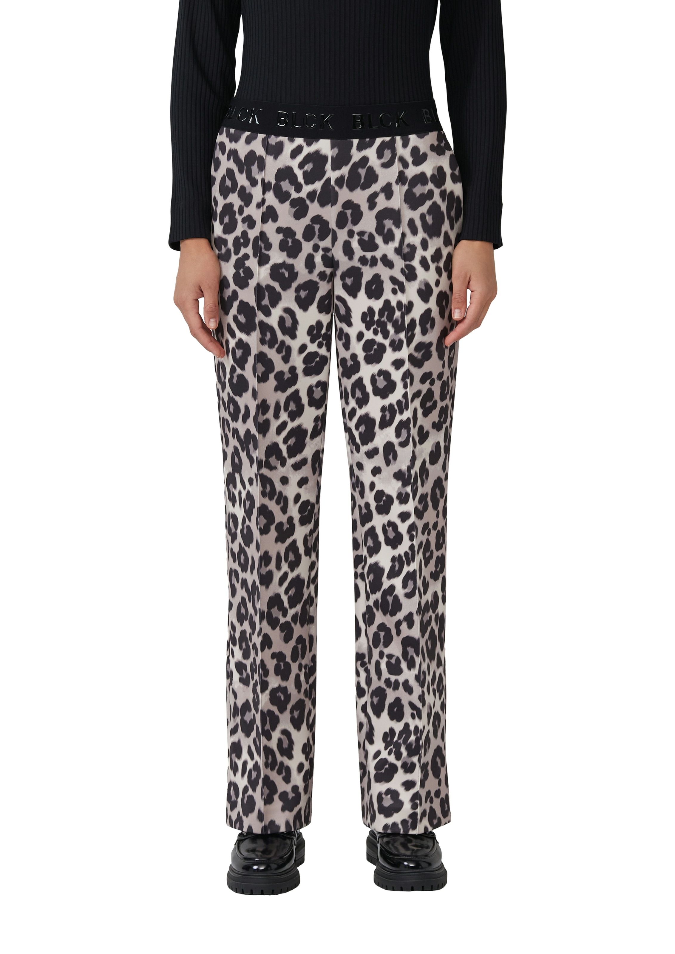 Image of s.Oliver BLACK LABEL Stoffhose mit elastischem Bund