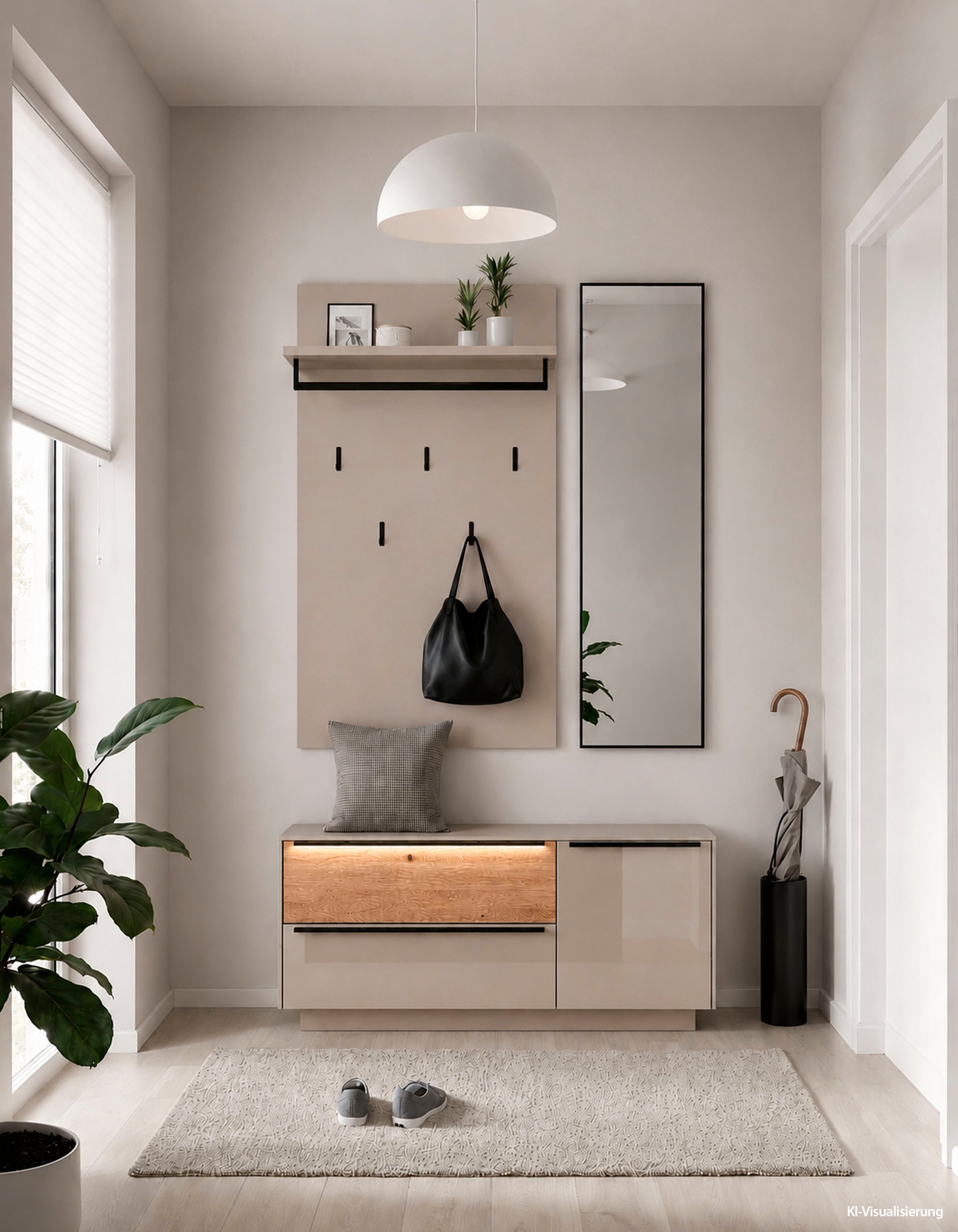 Mäusbacher Garderobenpaneel »Nova Garderobe« mit Kleiderstange und Hutablage BHT 69x123x28 cm