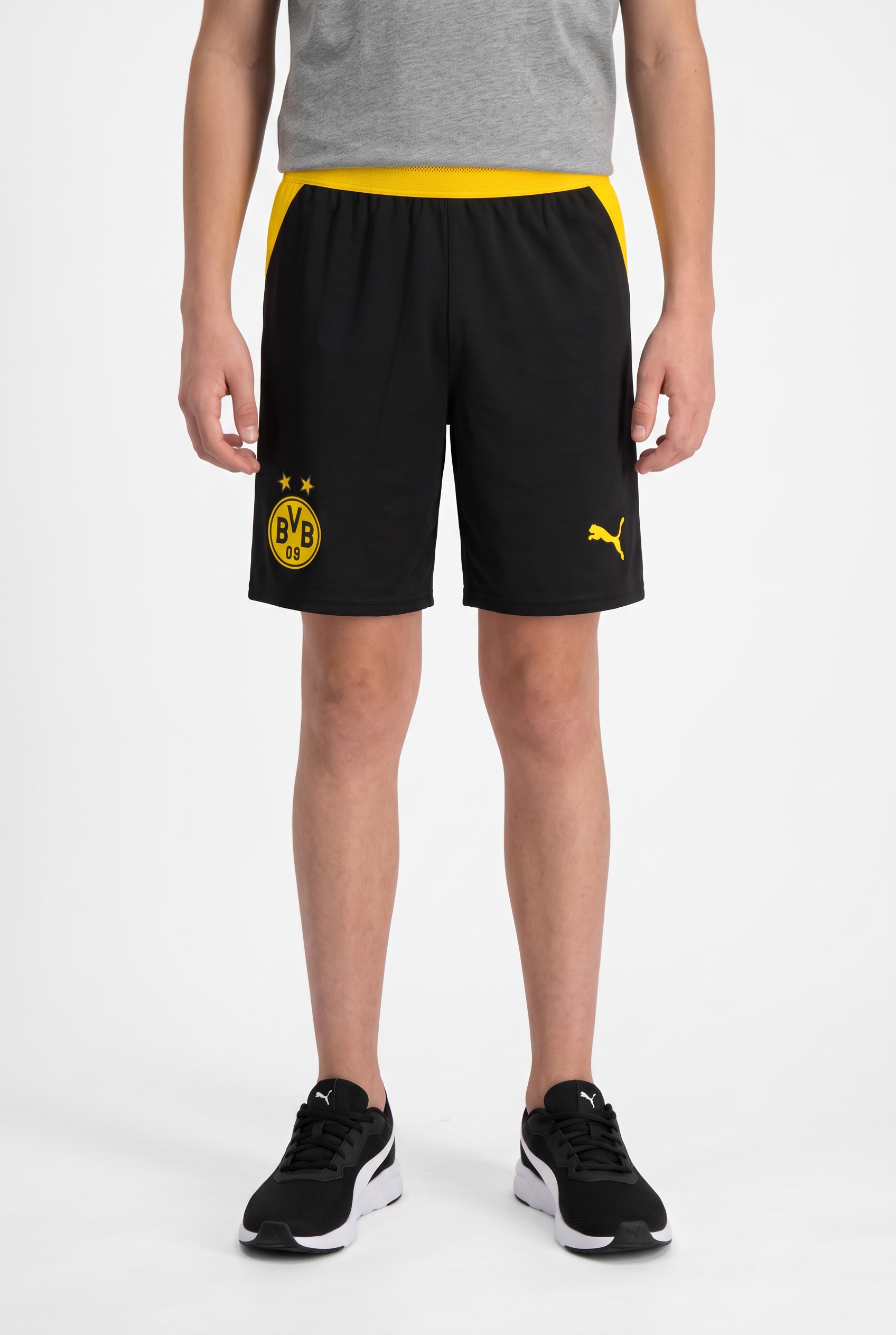 Image of PUMA Trainingsshorts "BVB SHORTS REPLICA JR" Regular Fit, für Jugendliche, sportlicher Stil