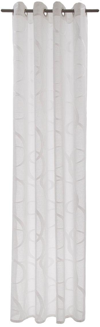 HOMING Vorhang »Seth« Ösen 1 Stk. tlg. weiss, Wohnzimmer, Kinderzimmer