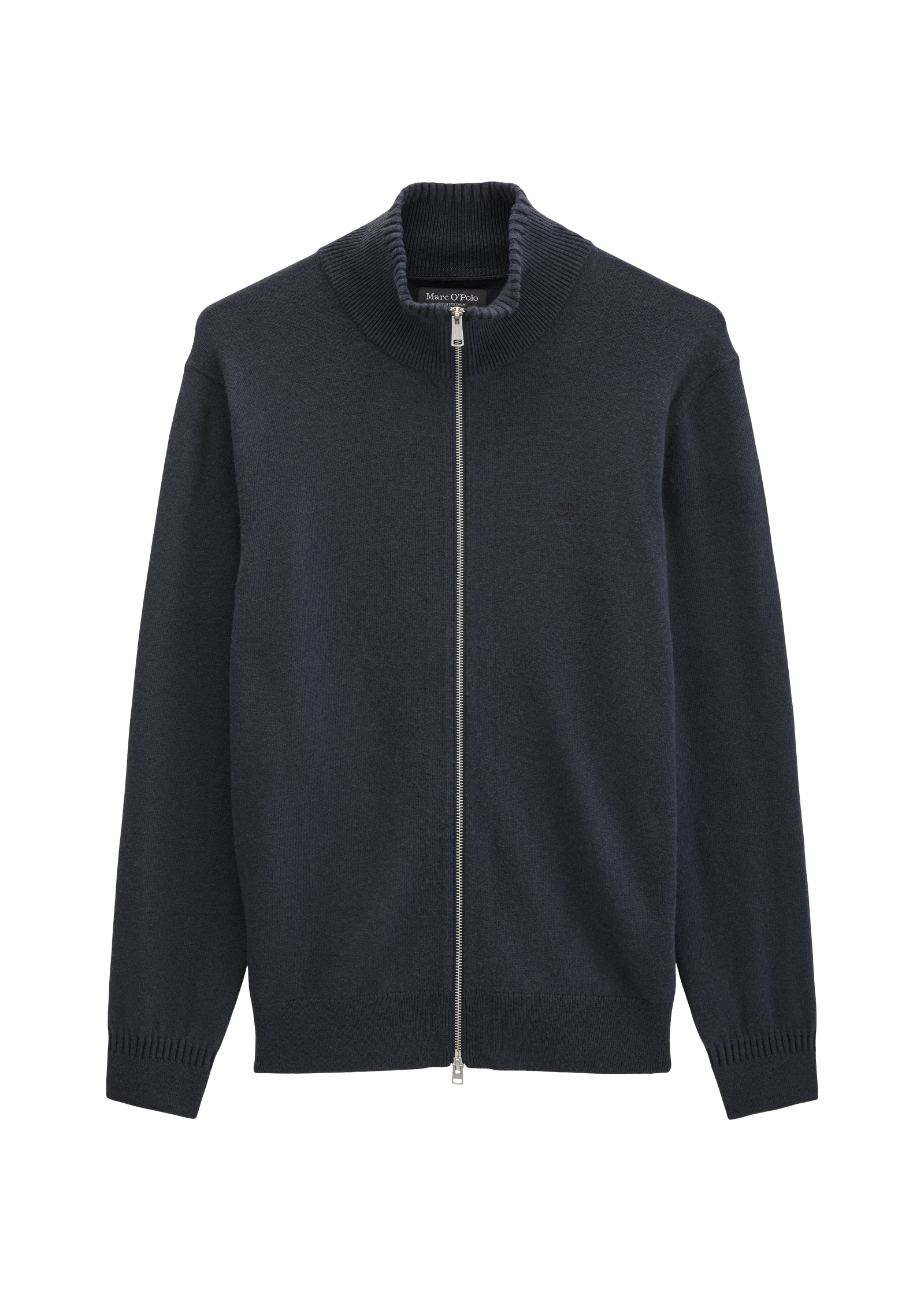 Marc O'Polo Veste en tricot regular aus Bio-Baumwoll-Schurwoll-Mix