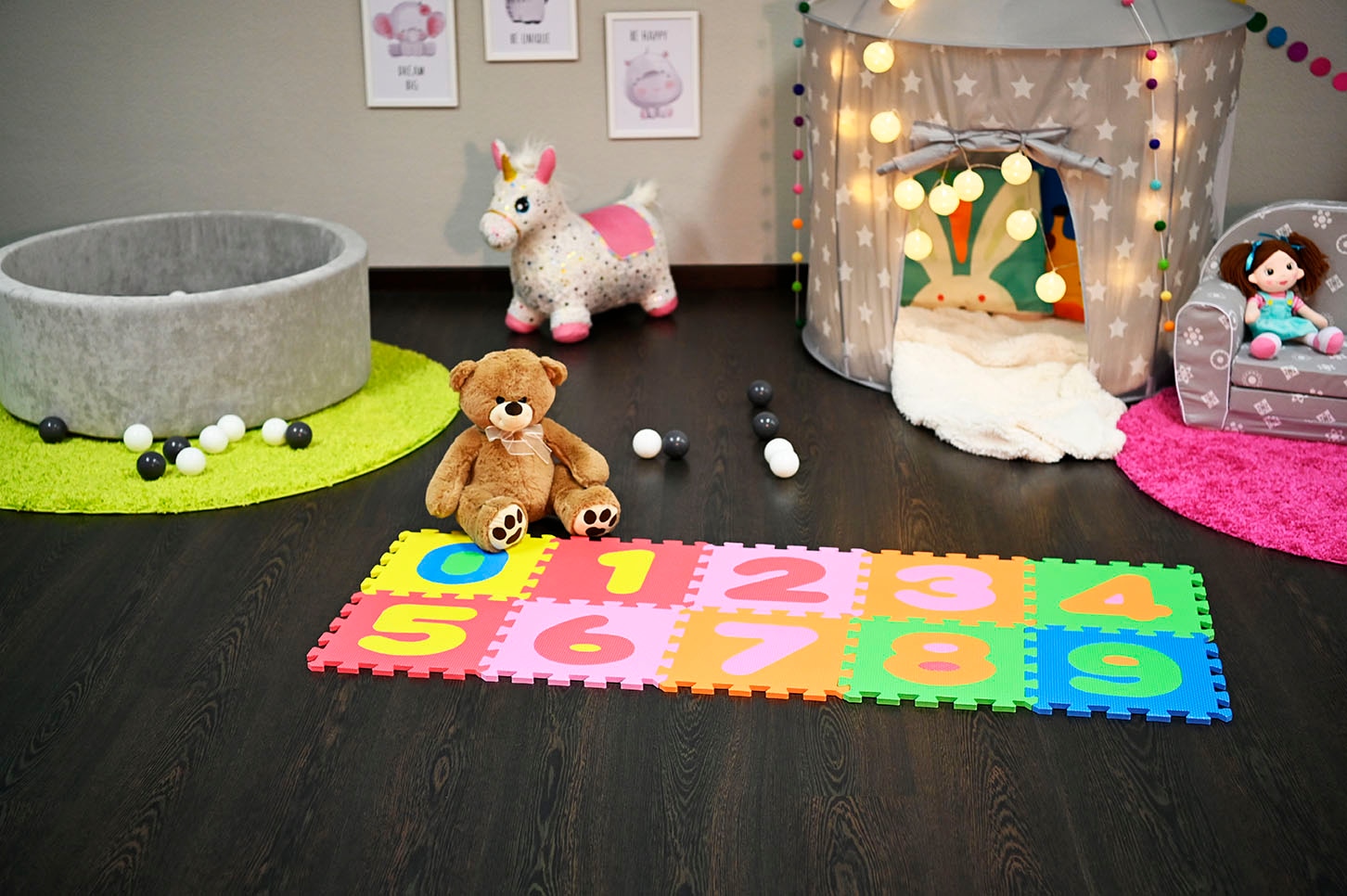 Knorrtoys® Puzzle »Zahlen«, (10 tlg.), Puzzlematte, Bodenpuzzle