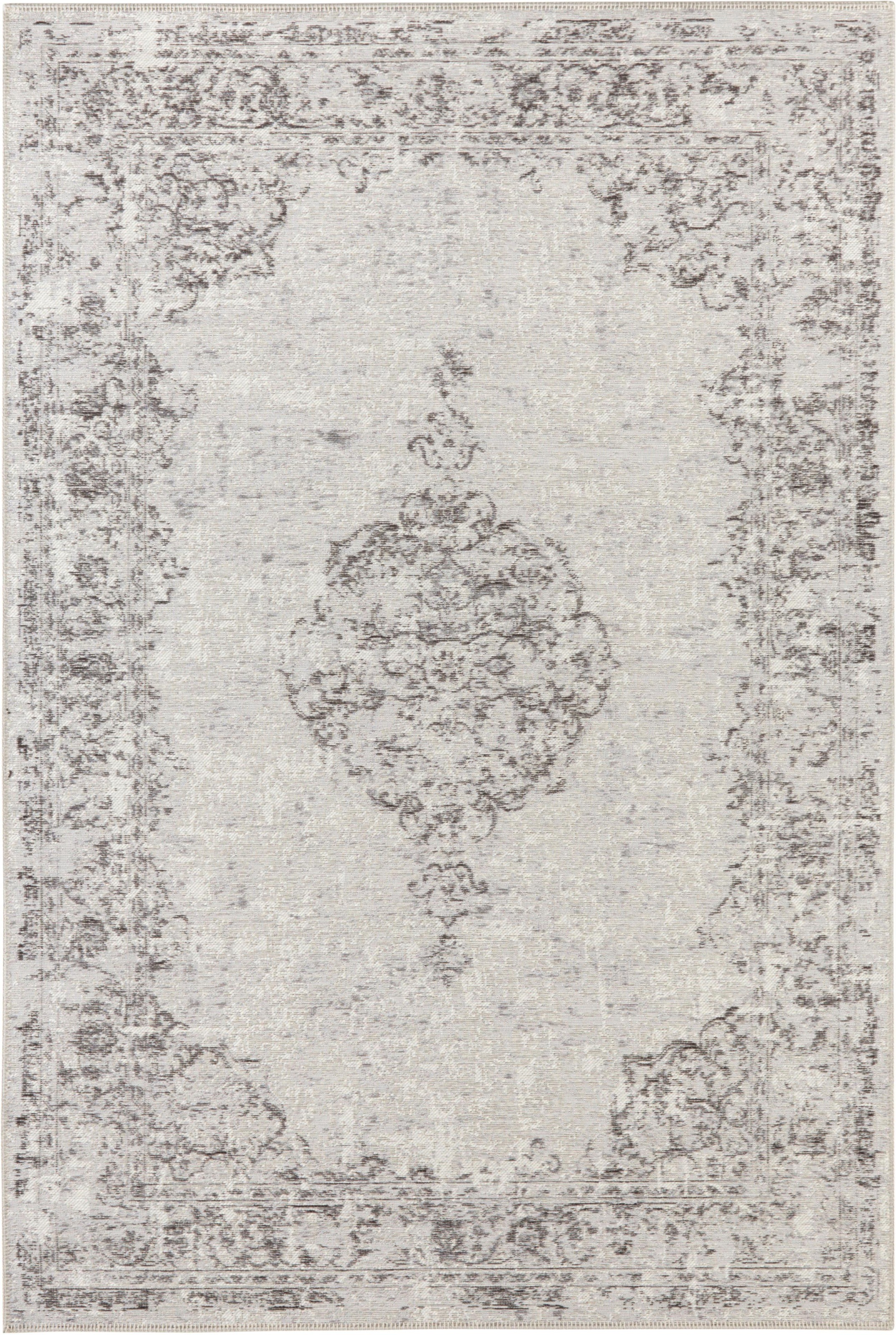 Image of ELLE DECORATION Teppich »Vertou«, rechteckig, 4 mm Höhe, Flachgewebe, Vintage Design, Used Look, Wohnzimmer, Schlafzimmer, Robust, Pflegeleicht, Hochwertiger Materialmix bei Ackermann Versand Schweiz