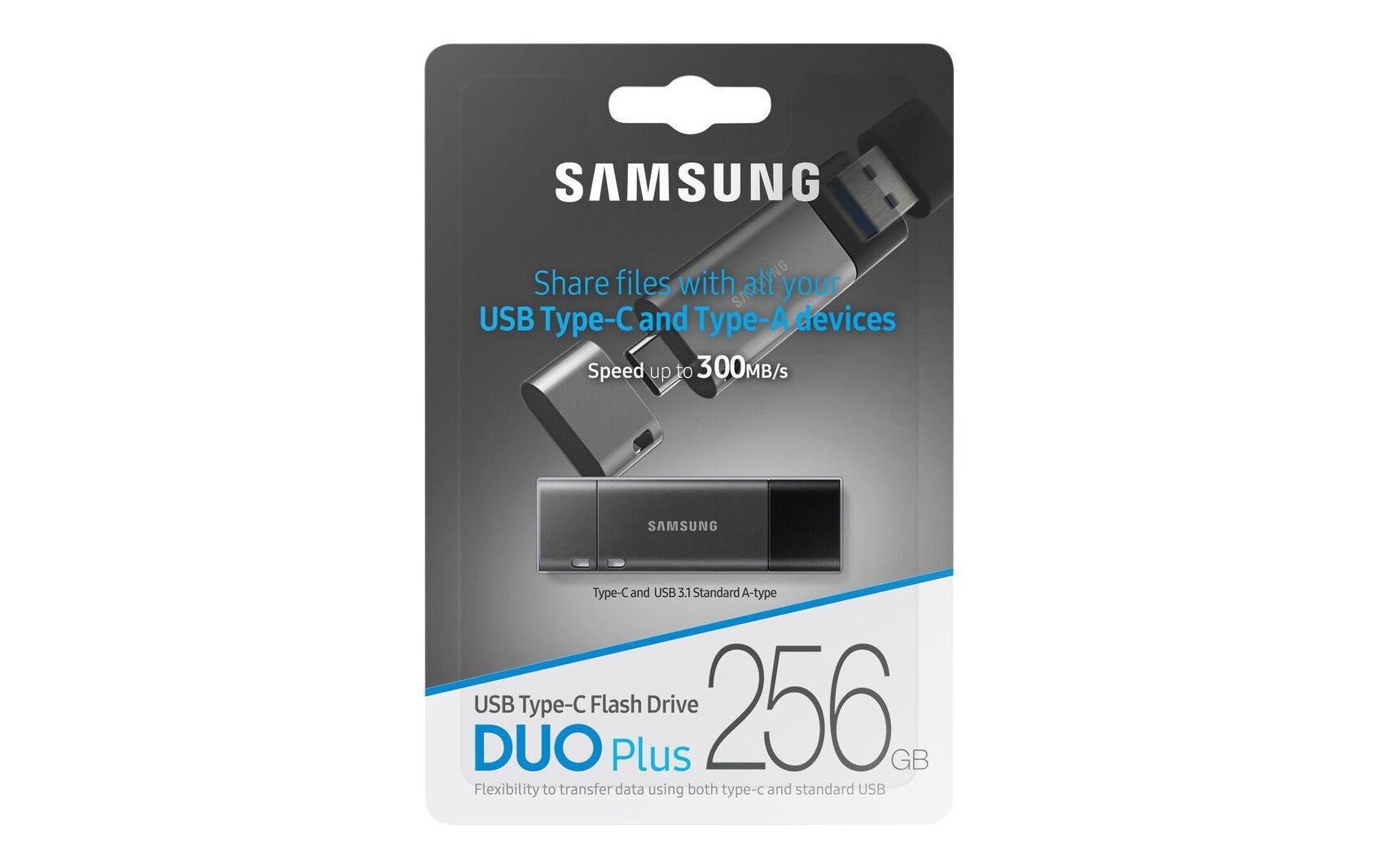 Samsung USB-Stick »Duo Plus 256 GB«, (USB 3.0 Lesegeschwindigkeit 300 MB/s)