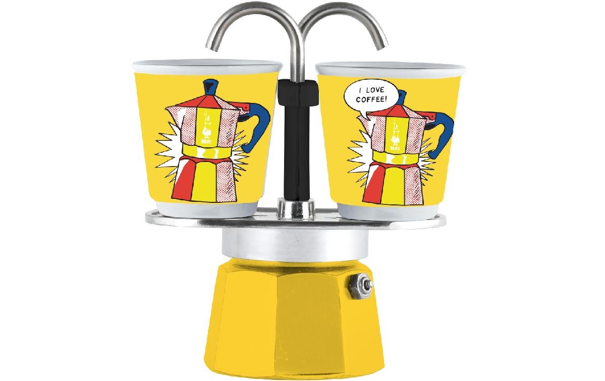 BIALETTI Espressokocher »Mini Express Lichtenstein 2 Tassen, Gelb«
