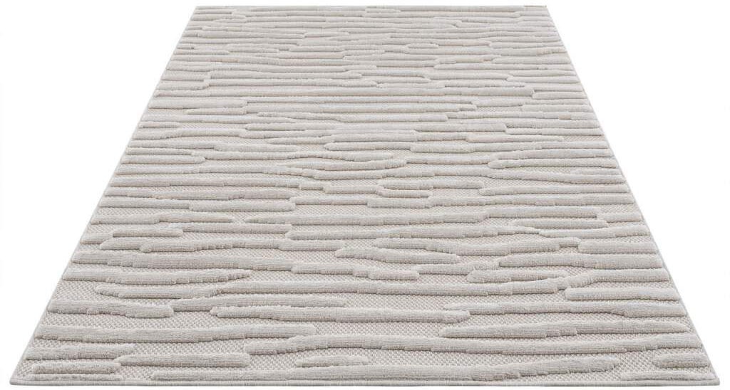 Image of Carpet City Teppich »SANTORINI 58394«, rechteckig, 5 mm Höhe, In/- Outdoor geeignet, 3D-Effekt, Streifen-Optik, Wohnzimmer, Balkon, Terrasse bei Ackermann Versand Schweiz