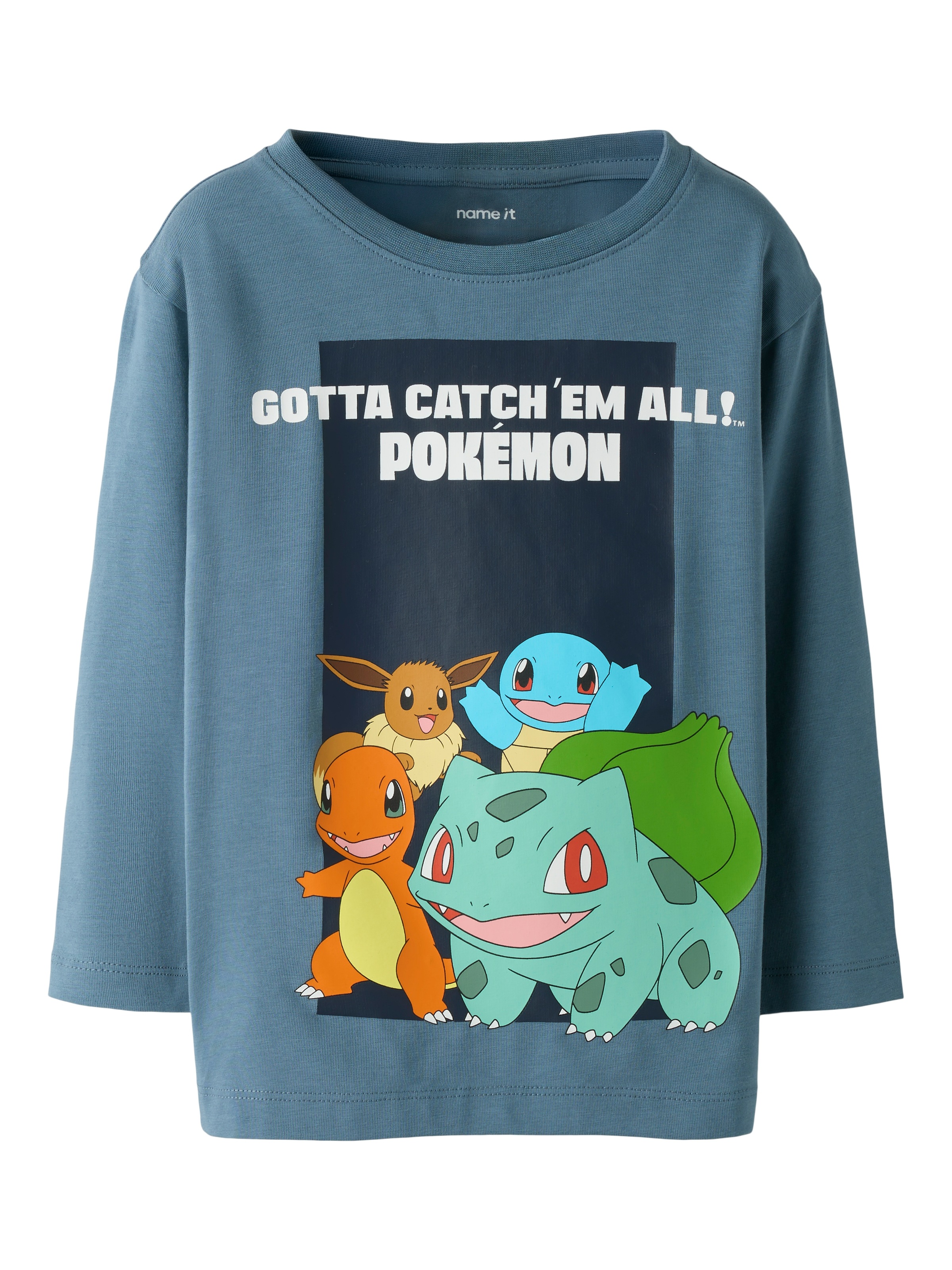 Name It Langarmshirt »NMMSOUTH POKEMON LS NREG TOP NOOS BFU« Baumwollmischung, regular fit, mit Pokemon Druck