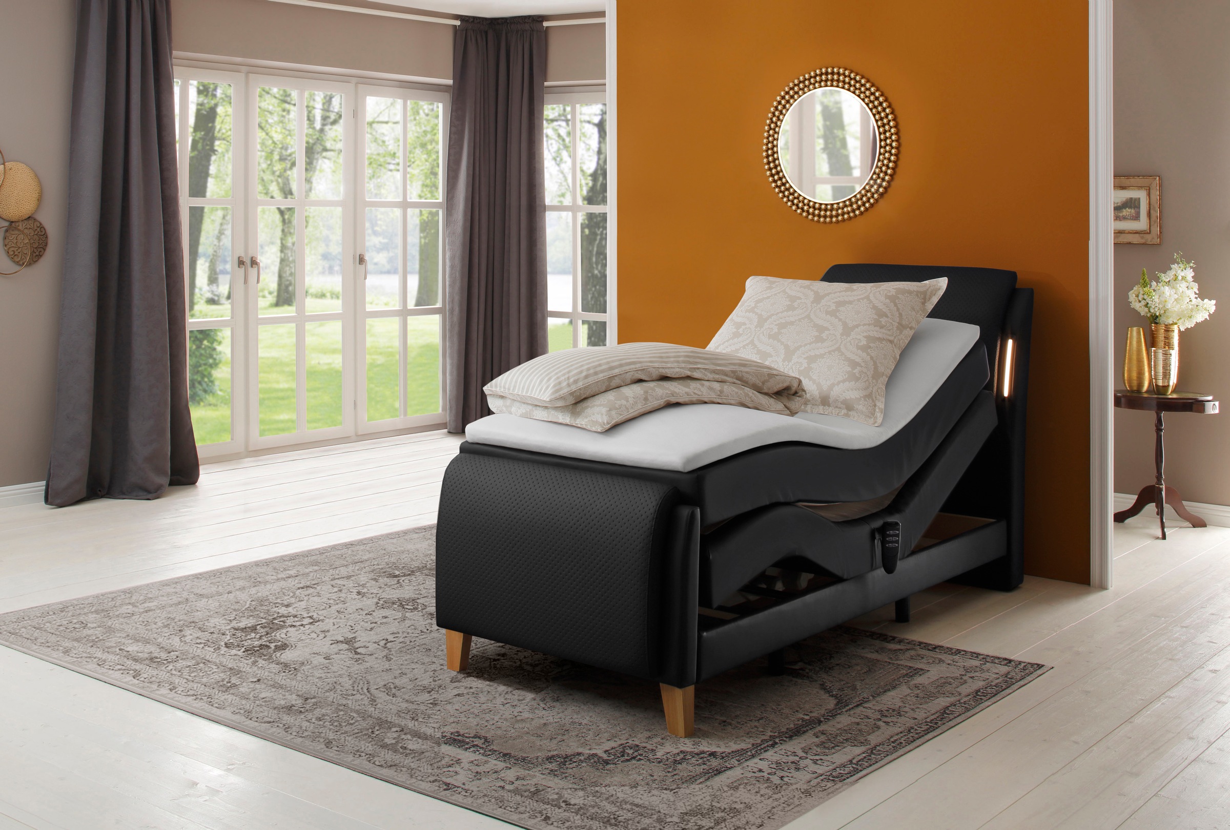 Home affaire Boxspringbett »Messina2« Liegekomfort elektrisch Verstellbar