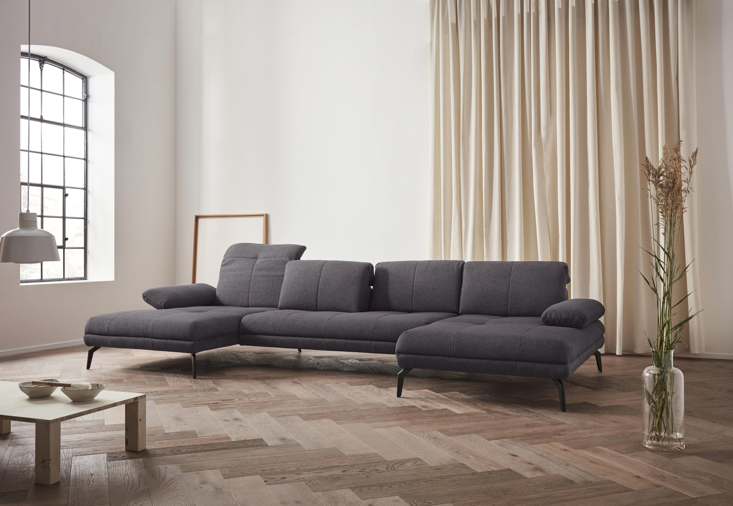 Image of Home affaire Wohnlandschaft "Stenlille Multifunktions-Sofa, U-Form" incl. Sitztiefen-, Kopfteil- und Armteilverstellung