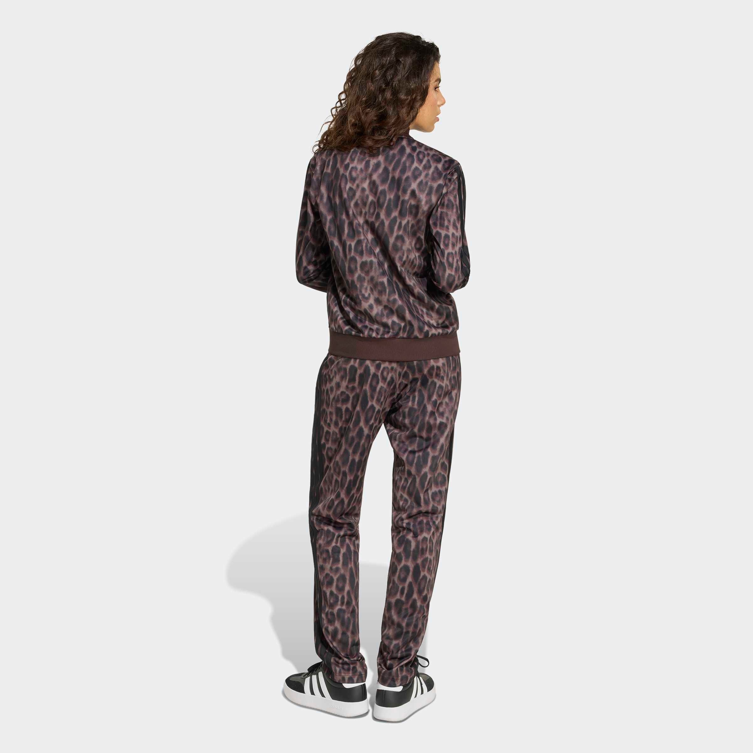 adidas Sportswear Combinaison d'entraînement »ESSENTIALS 3-STREIFEN ANIMAL AOP« 2 pièces avec fermeture éclair intégrale, col montant, imprimé intégral