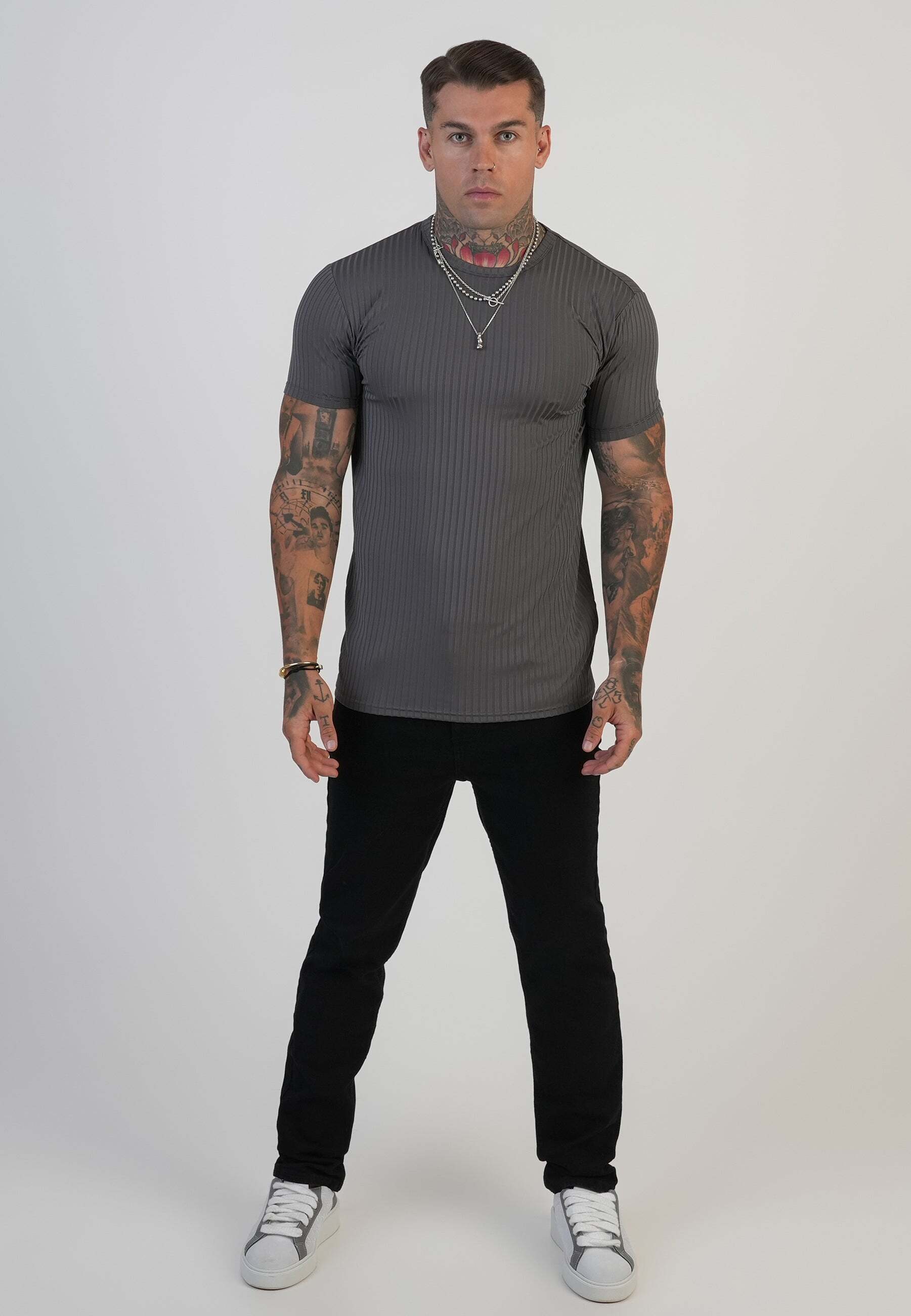 Siksilk T-Shirt »Siksilk T-Shirt Muscle Fit T-Shirt«