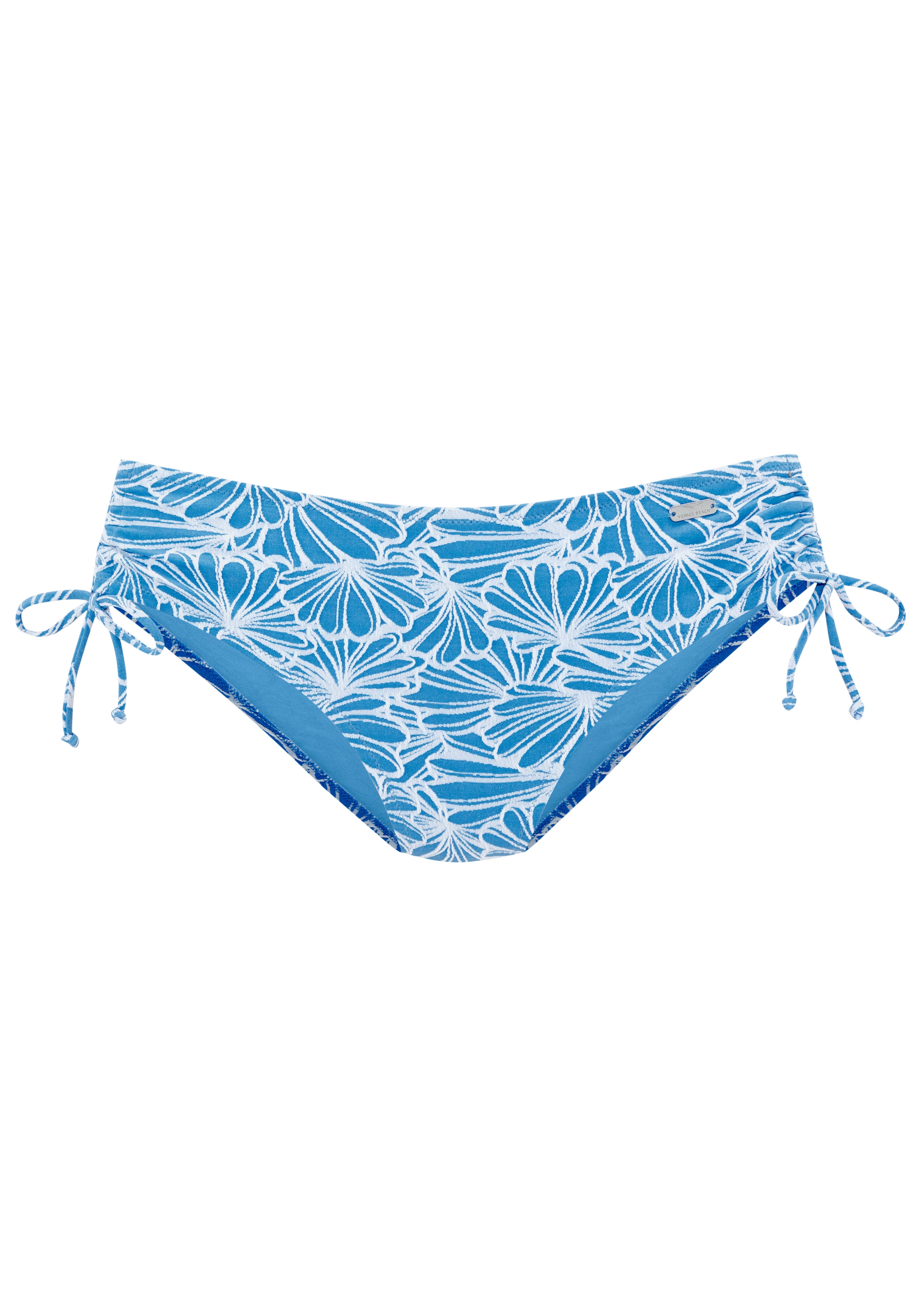 Image of Venice Beach Bikini-Hose "Peony" in höherer Schnittform und modischer Strukturware