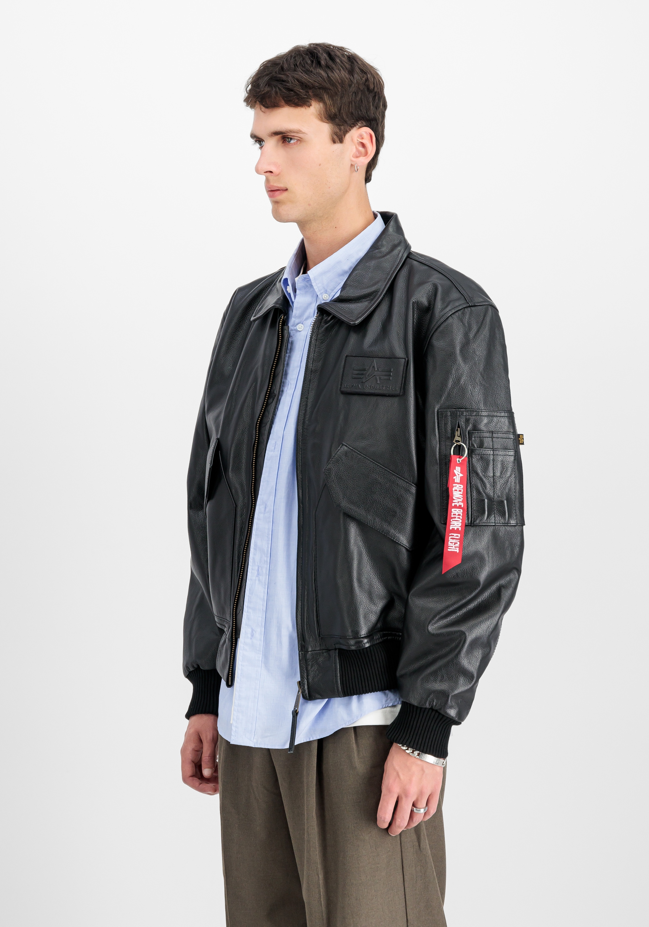 Alpha Industries Veste en cuir »CWU-45/P Leather Heritage«