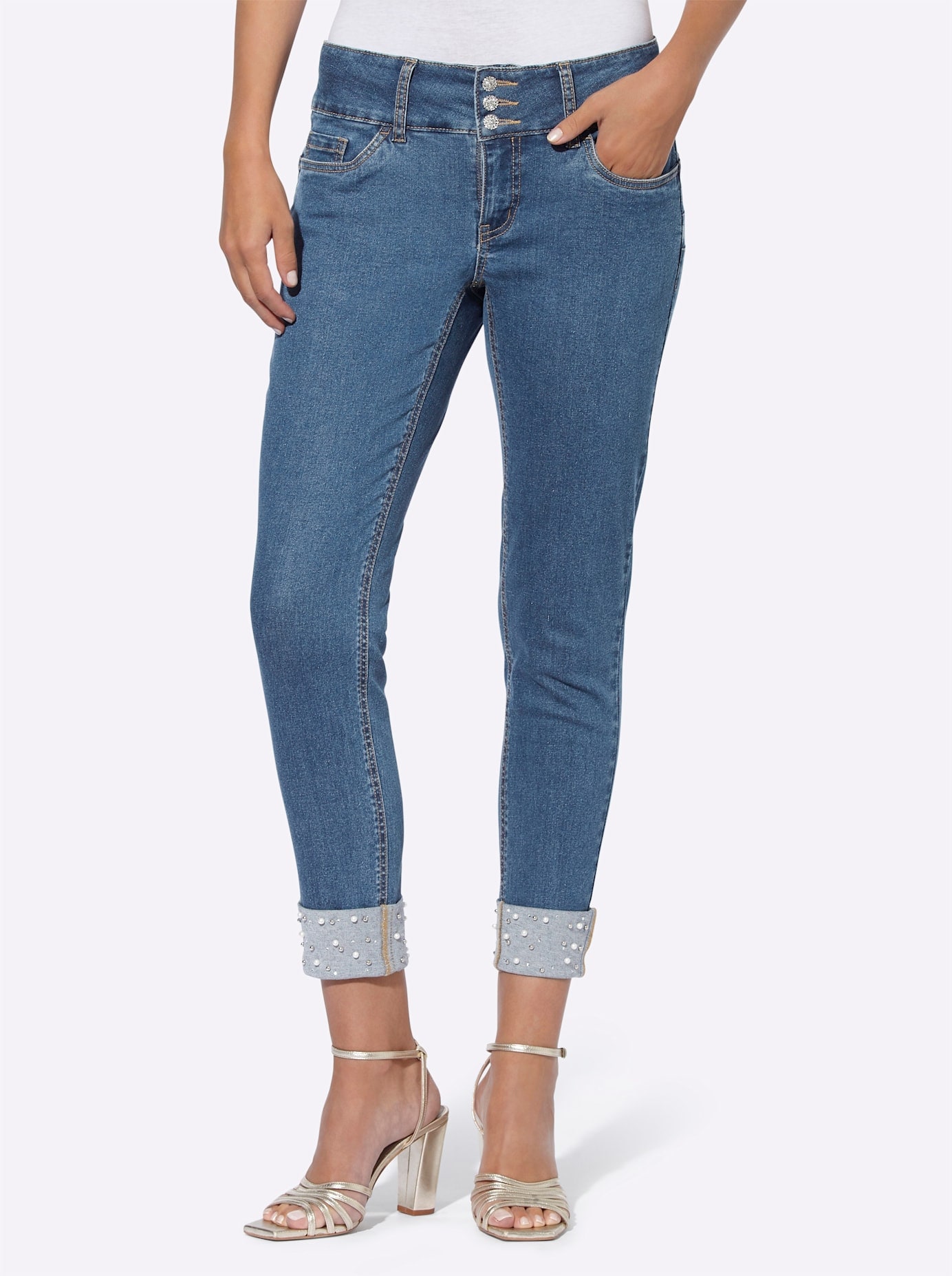 Caprijeans, (1 tlg.)