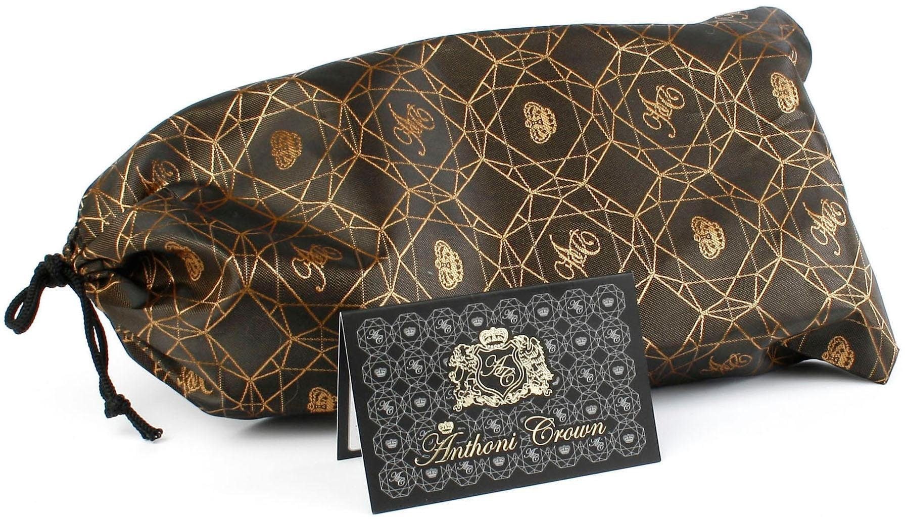 Anthoni Crown Ledergürtel, Gürtelschalle gemustert