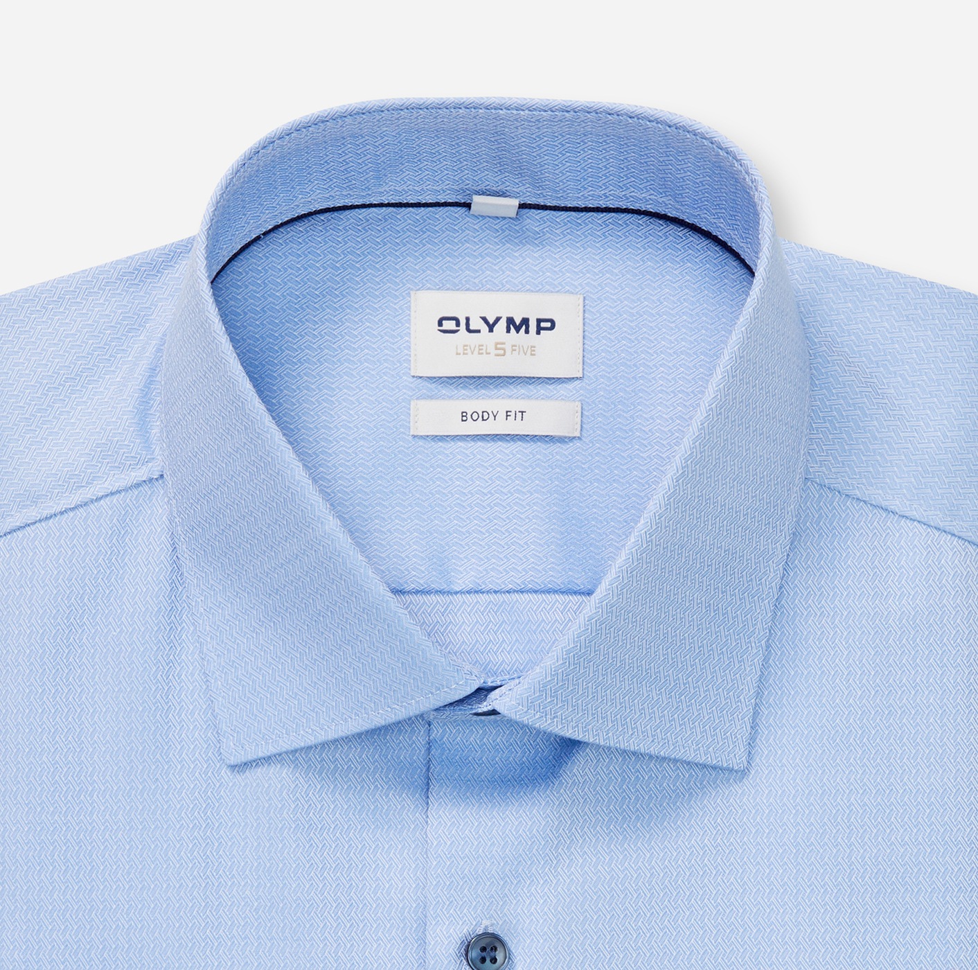 OLYMP Chemise à manches longues »Level 5« body fit, New York Kentkragen, fein gemustert, Businesshemd