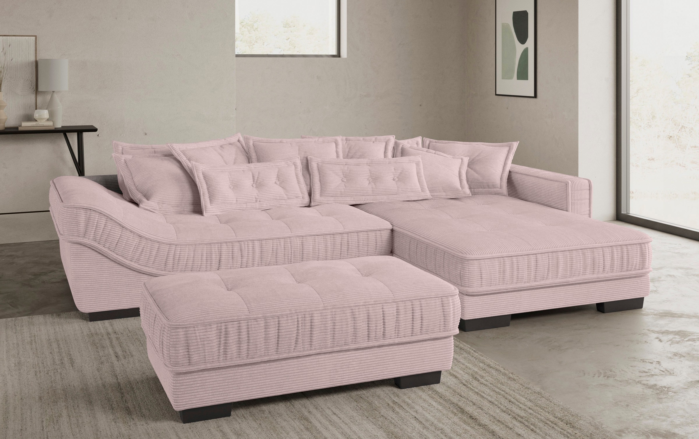 Mr. Couch Ecksofa »Diwan II DuraFlex L-Form«, DuraFlex-Kaltschaumpolsterung, bis 140 kg, 4 Bezugsqualitäten