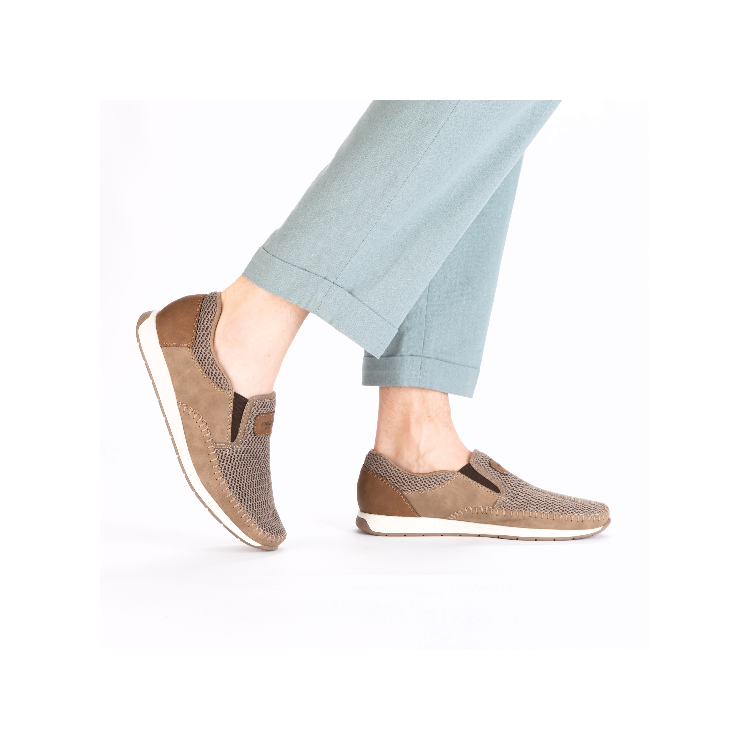 Rieker Slipper  Sneaker slip-on, chaussure à enfiler avec inserts stretch