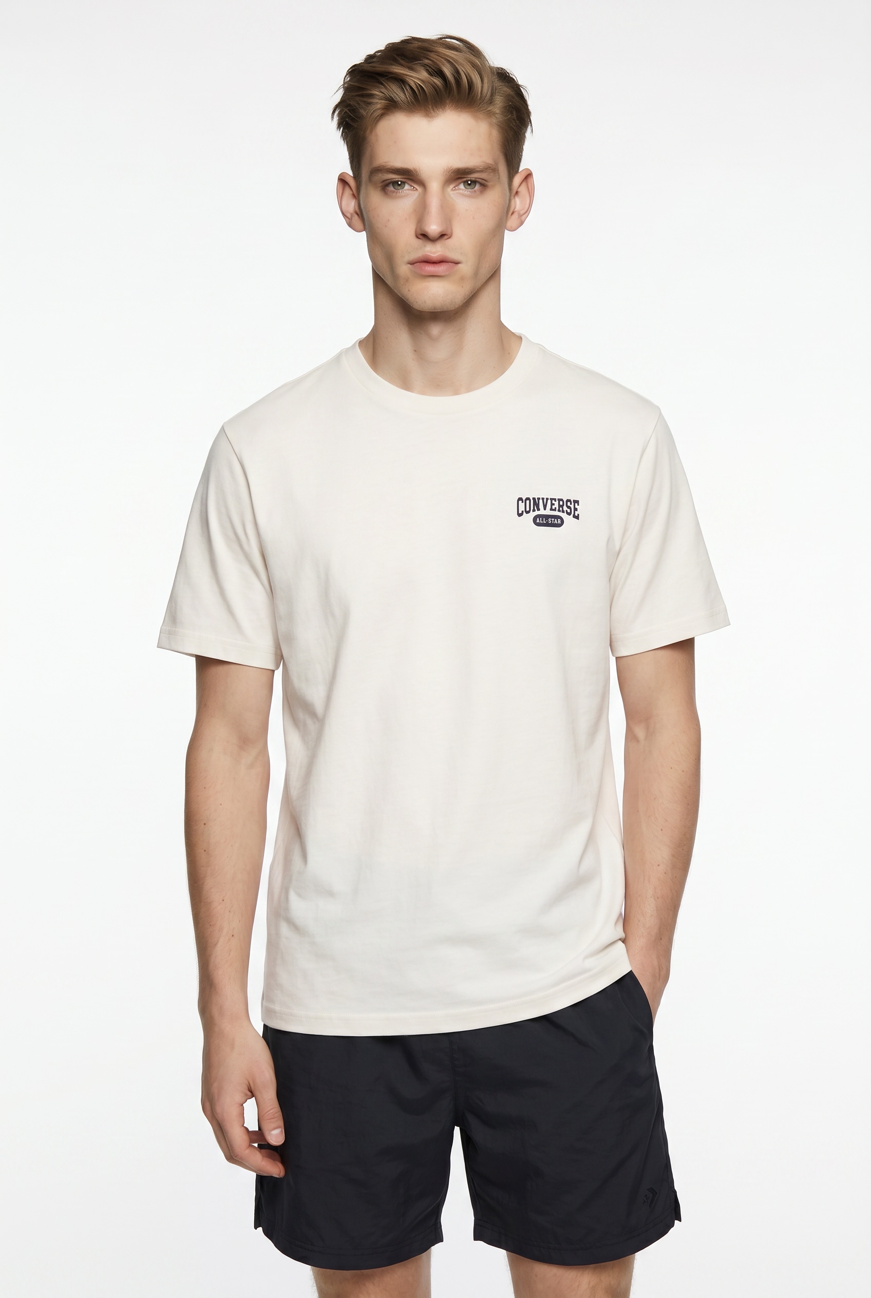 Image of Converse T-Shirt "RETRO ALL STAR T-SHIRT" sportlicher Stil, aus Baumwolle und Polyester, leichtes Gewicht