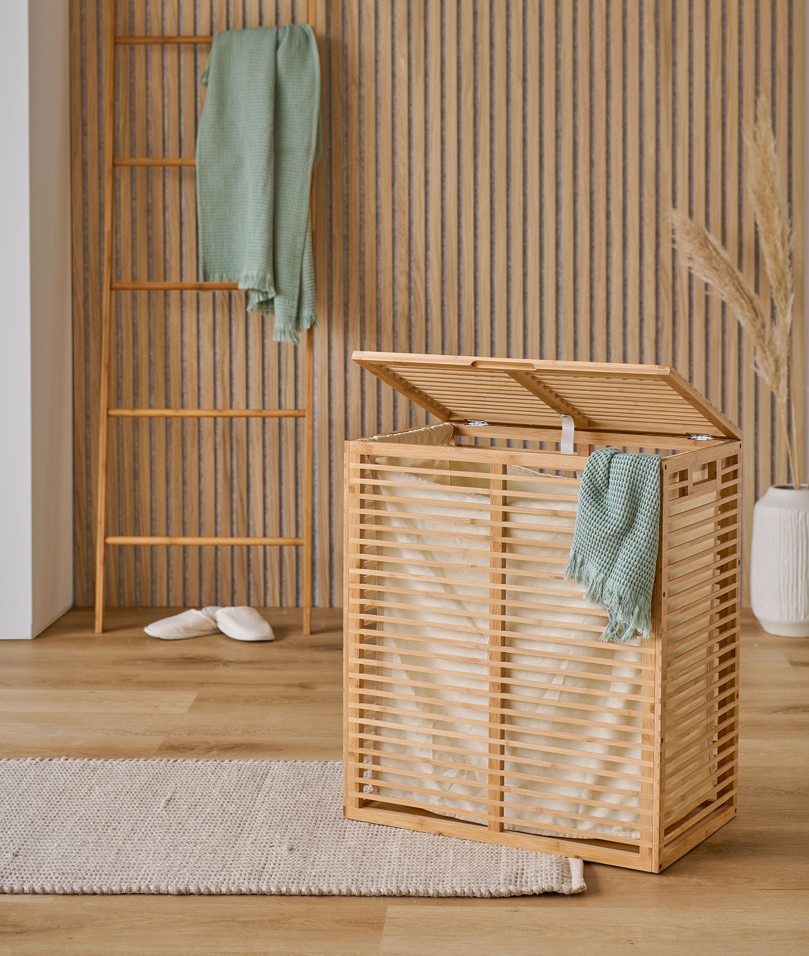 Zeller Present Wäschekorb hochwertig aus Bambus