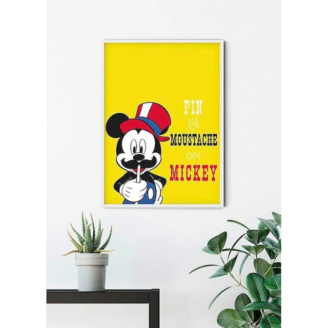 ♕ Komar Poster »Mickey Mouse Moustache«, Disney, (1 St.), Kinderzimmer,  Schlafzimmer, Wohnzimmer versandkostenfrei auf