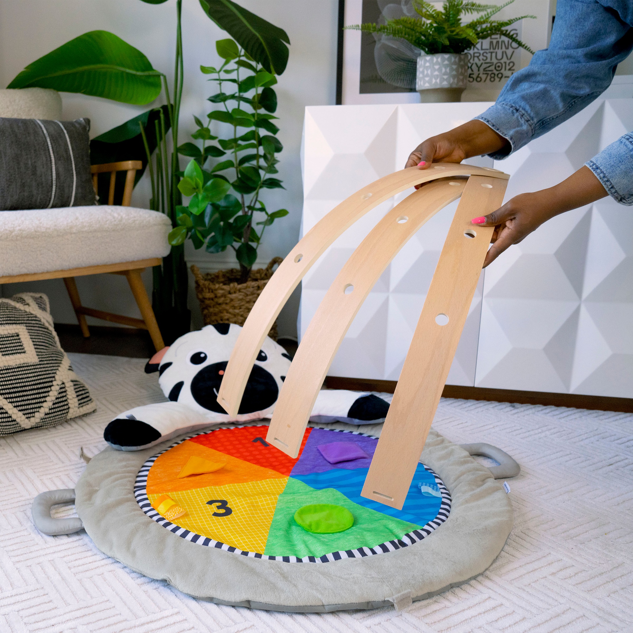 Baby Einstein Arche de jeu »Zen's Activity Milestones™ Plush Gym« mit Licht- und Sound