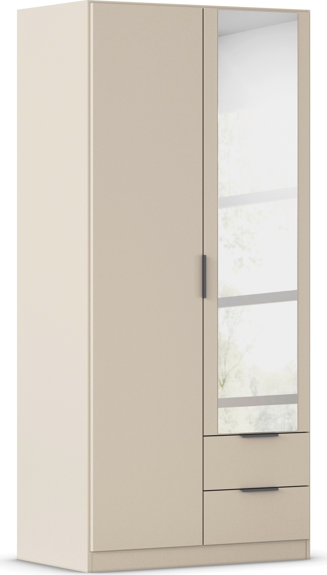 rauch Kleiderschrank »Drehtürenschrank Schrank Garderobe Ankleide Schlafzimmer LAGOA« 3 verschiedene Ausstattungen BASIC/CLASSIC/PREMIUM (inkl. SOFT-CLOSE),  geräumige Schubladen, 3 Breiten, optional mit Aufsatz MADE IN GERMANY