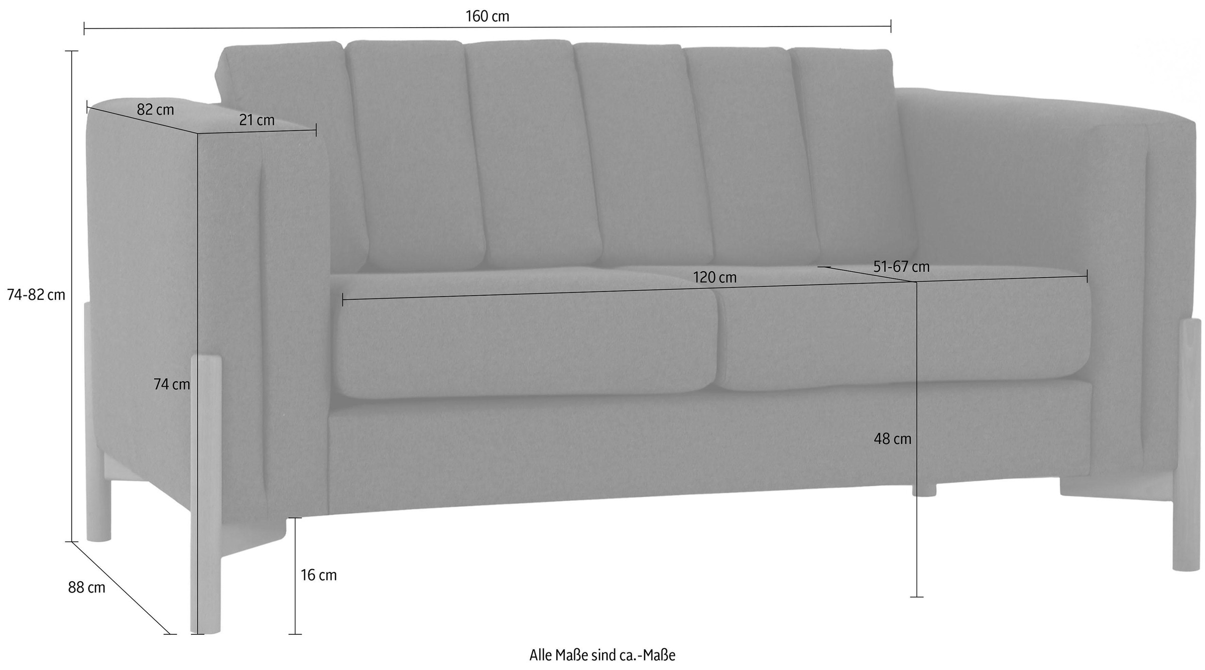 Home affaire 2-places »Haki«