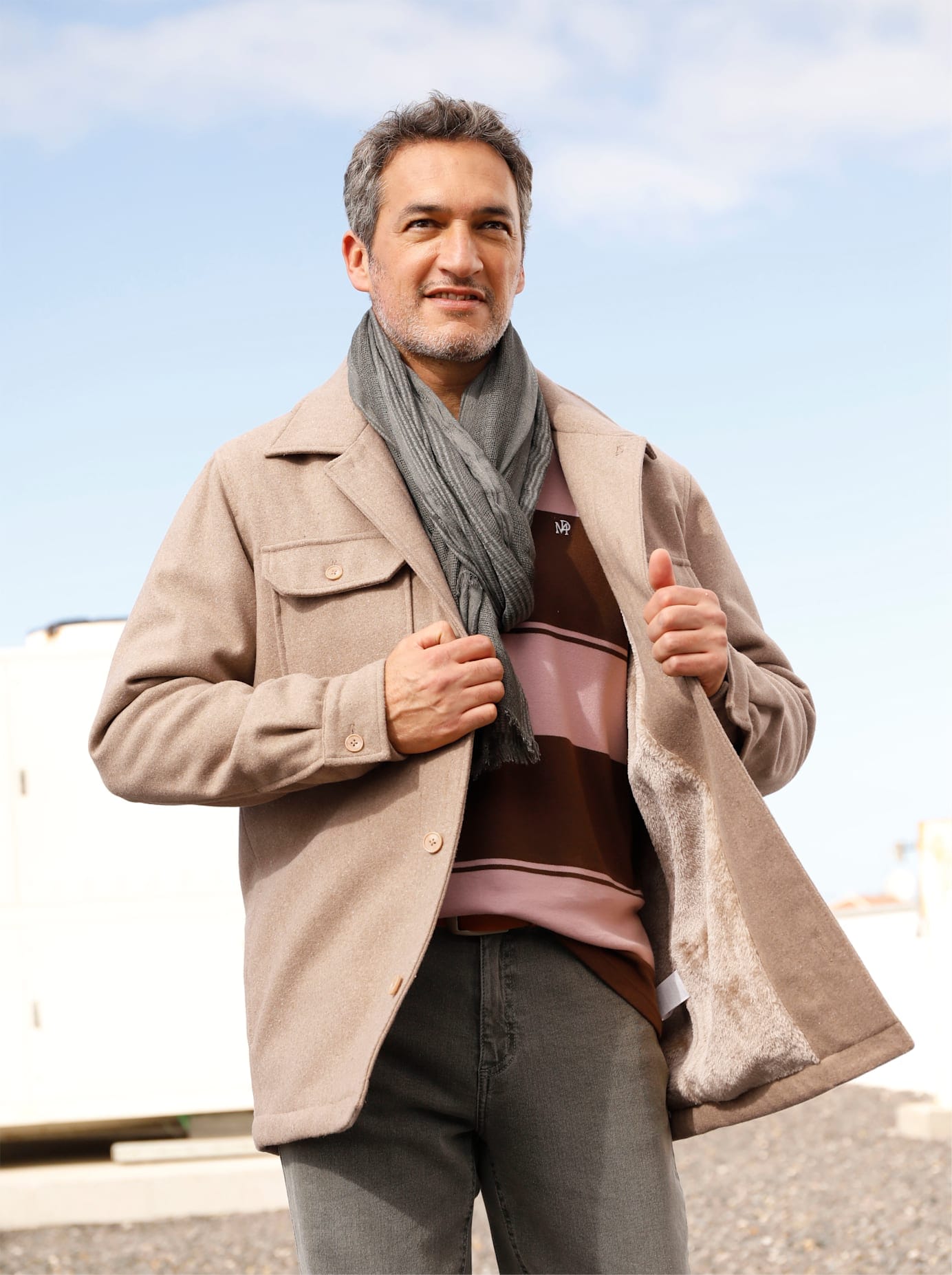 Marco Donati Langjacke, ohne Kapuze