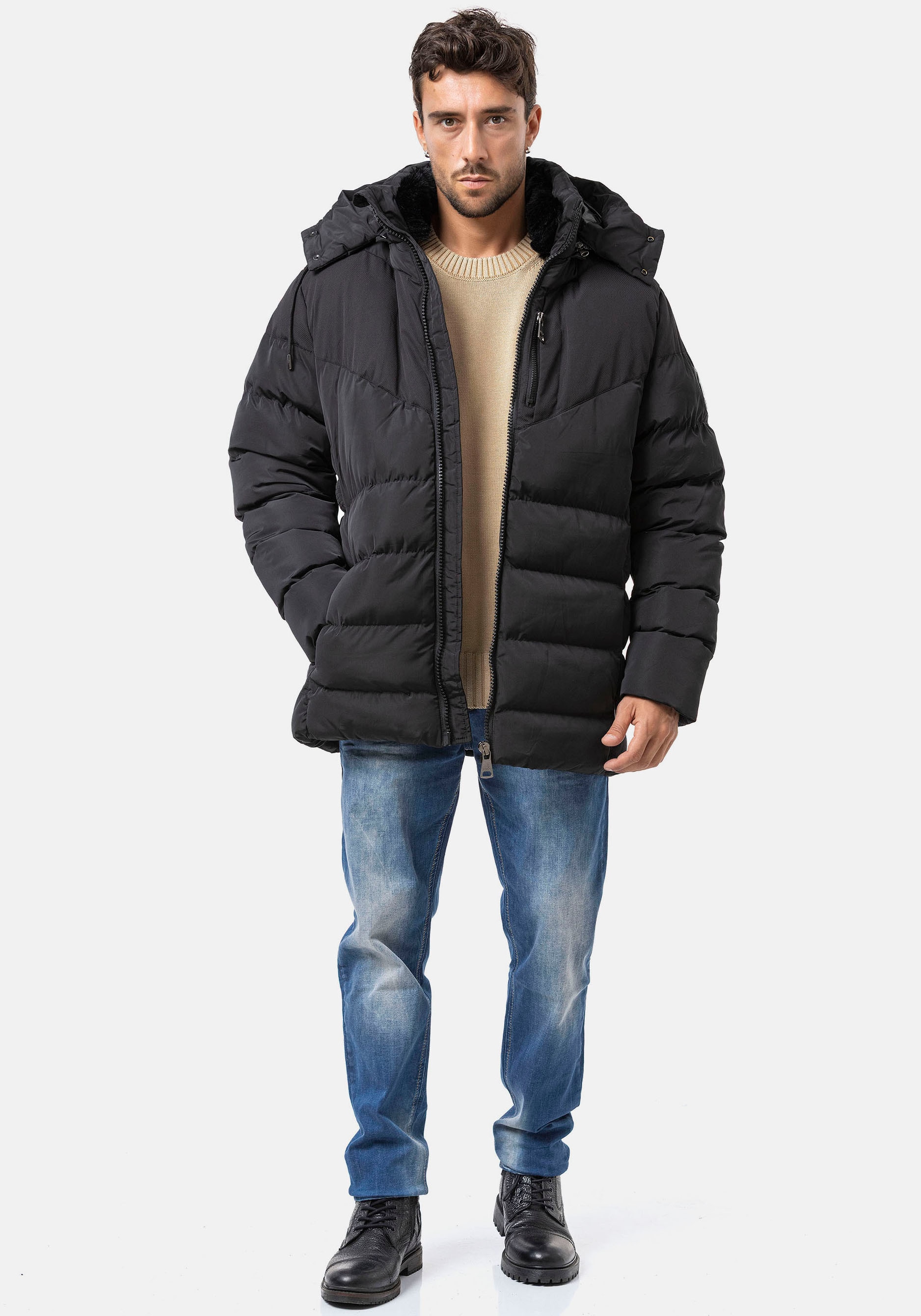 Cipo & Baxx Veste matelassée mit Kapuze