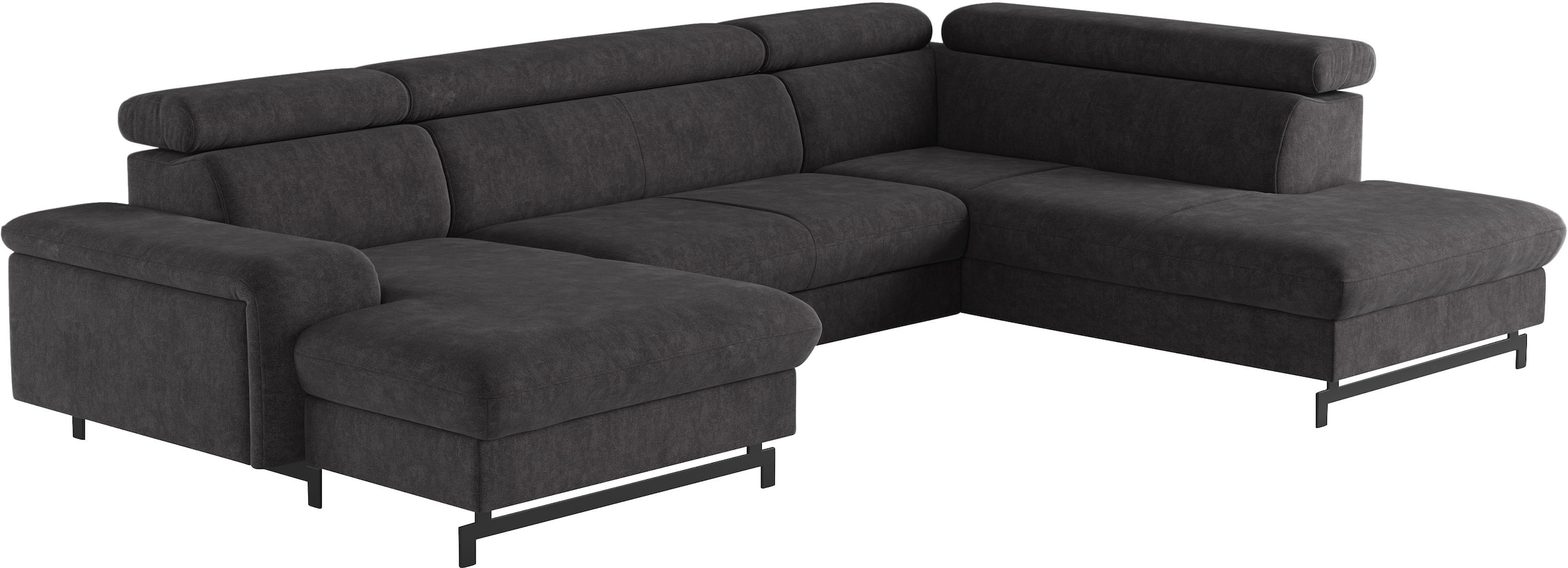 COTTA Paysage de salon »Emma U-Form« mit Kopfteilverstellung, wahlweise mit Bettfunktion & Bettkasten