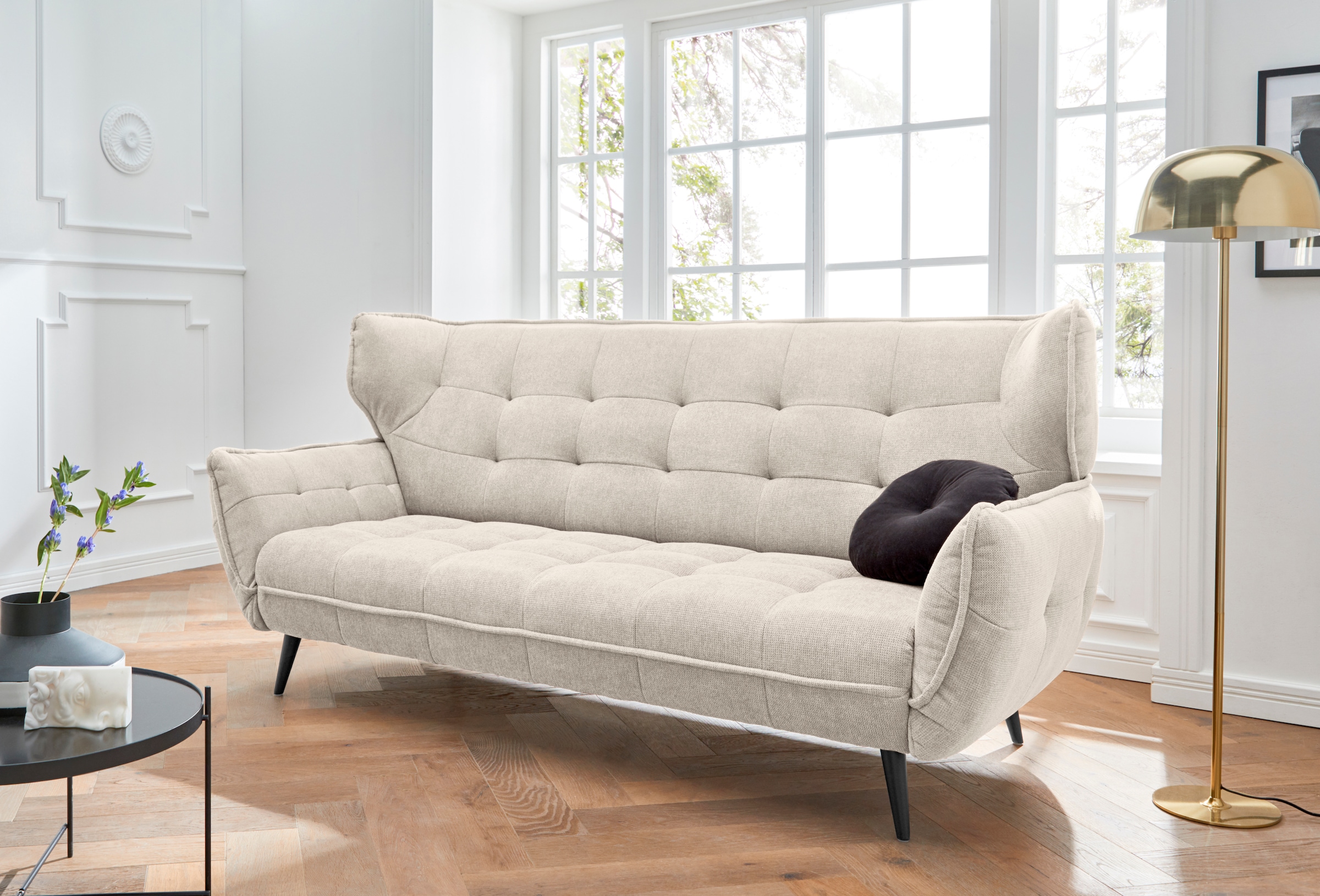 Leonique 3-Sitzer »Ariana«, Big-Sofa bzw. stylischer Hochlehner