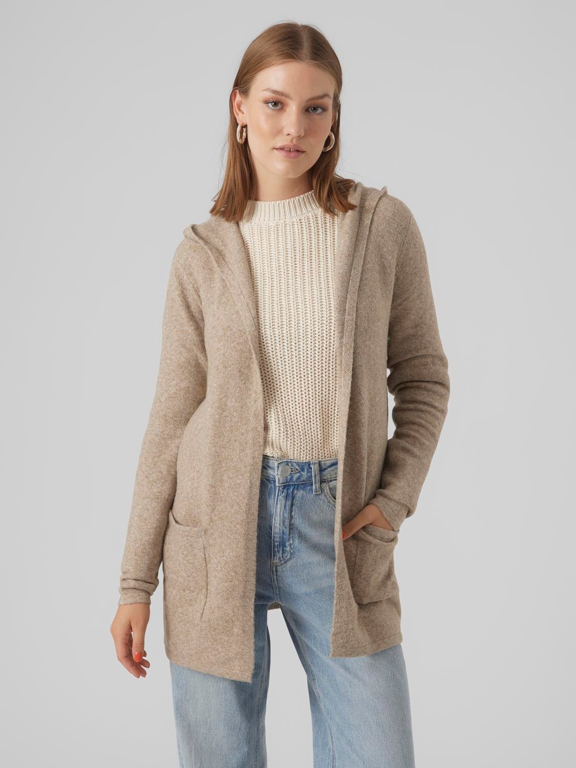 Vero Moda Strickjacke »VMDOFFY LS OPEN HOOD CARDIGAN GA NOOS«