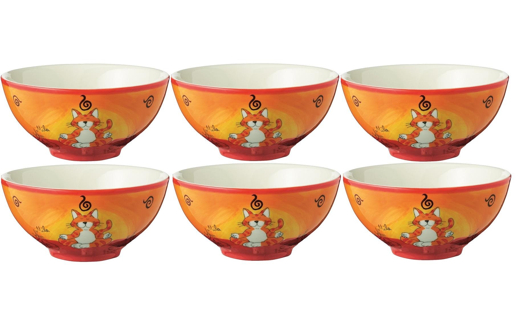 Image of Mila Schale »Oommh 6 Stück, Orange«, aus Keramik bei Ackermann Versand Schweiz