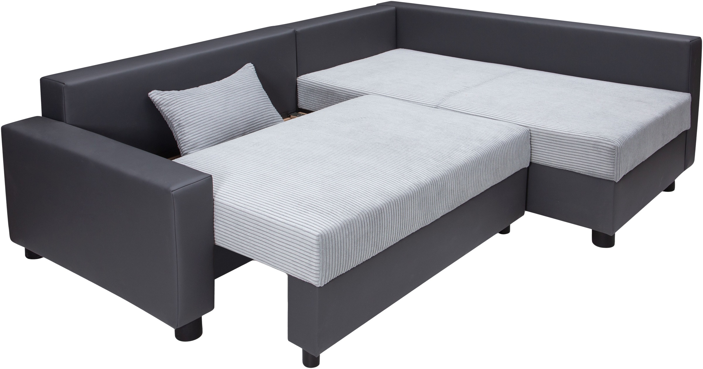COLLECTION AB Ecksofa »Parma L-Form«, mit Schlaffunktion und Bettkasten, inklusive Kissen, Bonellfederkern