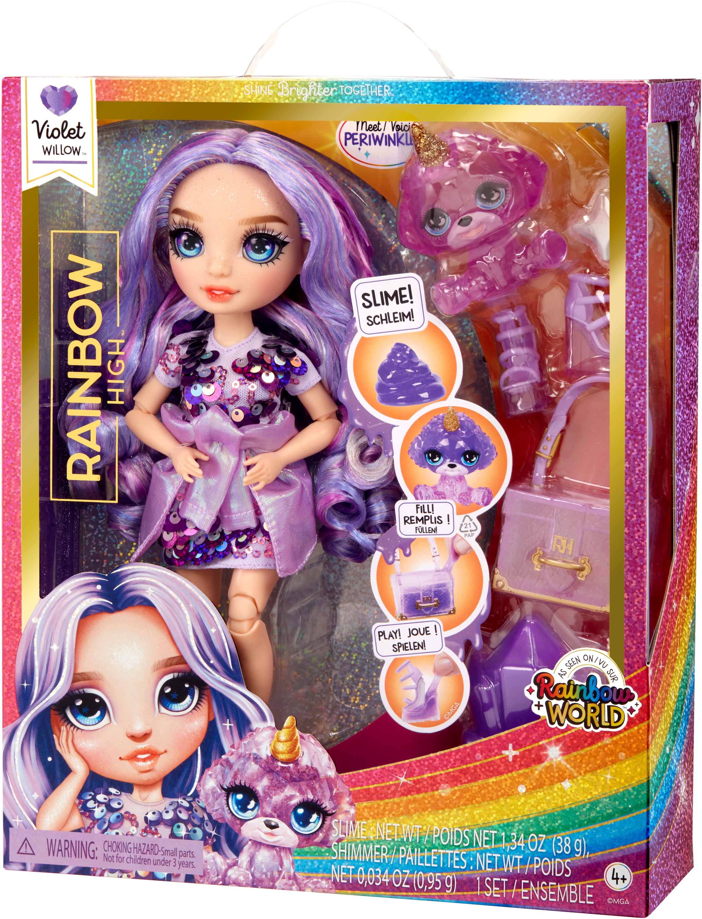 RAINBOW HIGH Anziehpuppe »Classic Rainbow Fashion Doll - Violet (purple)«