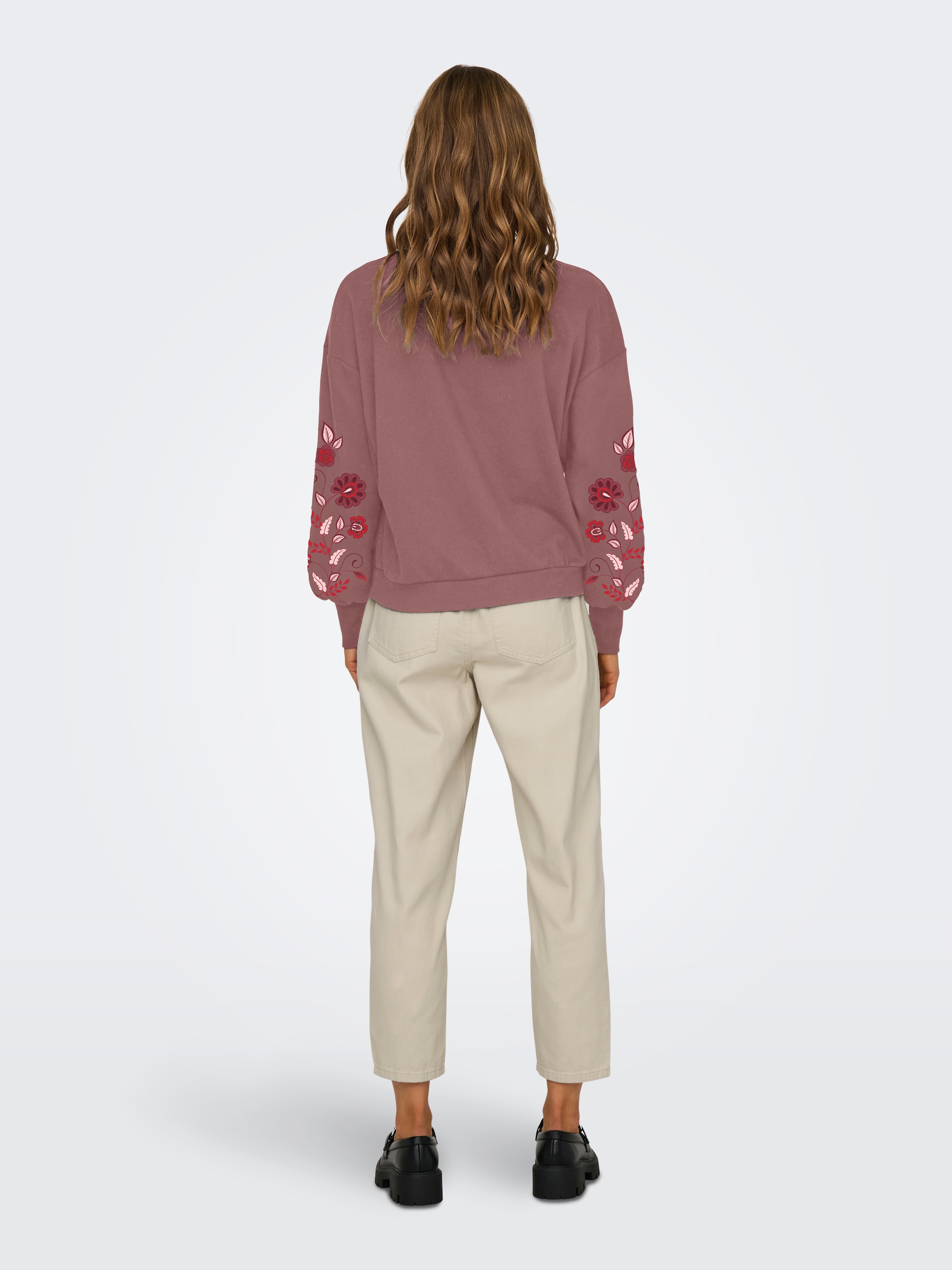 ONLY Sweatshirt »ONLBROOKE L/S O-NECK FLOWER SWT«