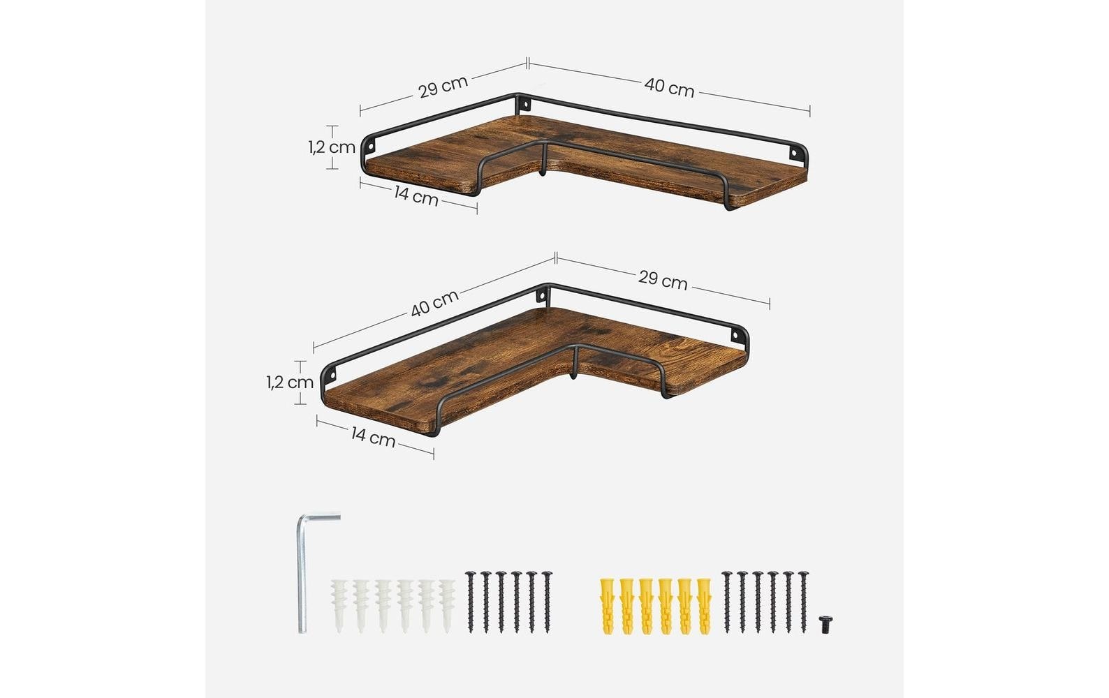 VASAGLE Étagère »L-Form«